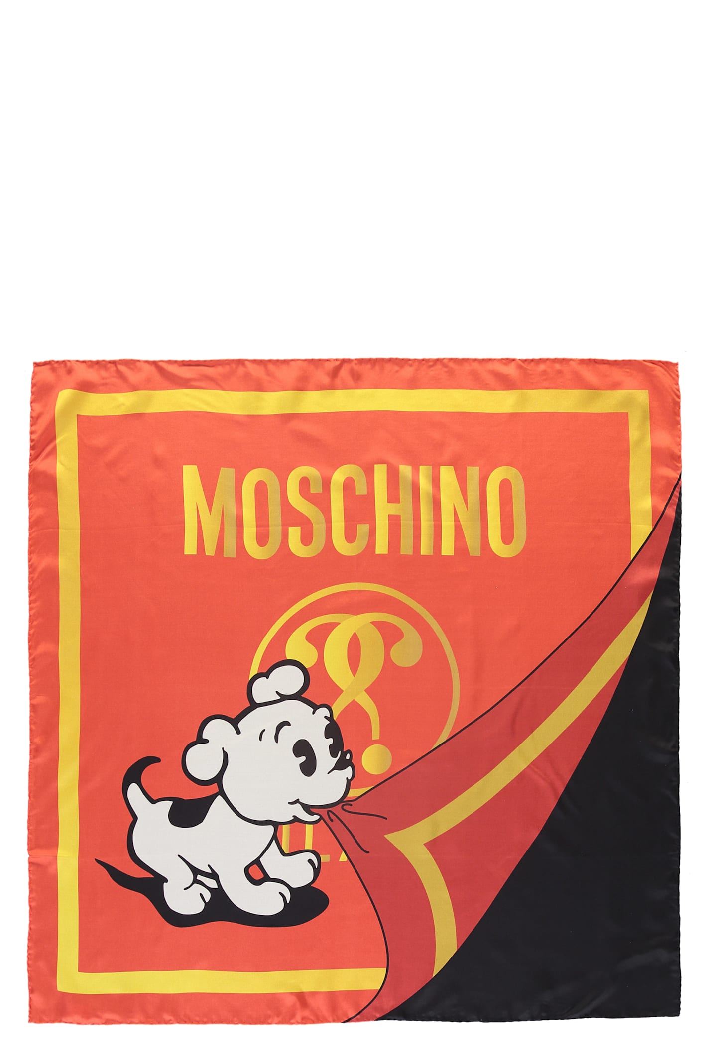Moschino Printed Silk Scarf
