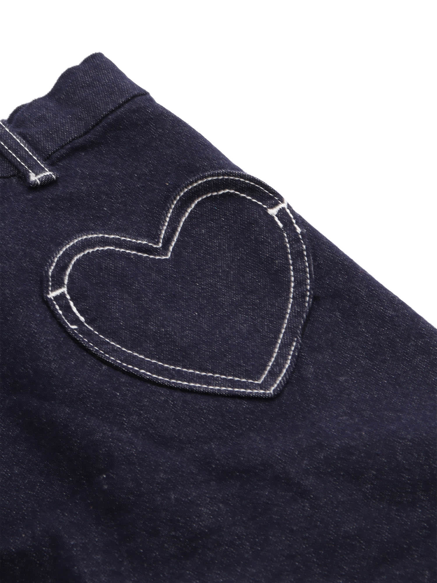 Monnalisa Jeansrock Mit Herztaschen In Blue