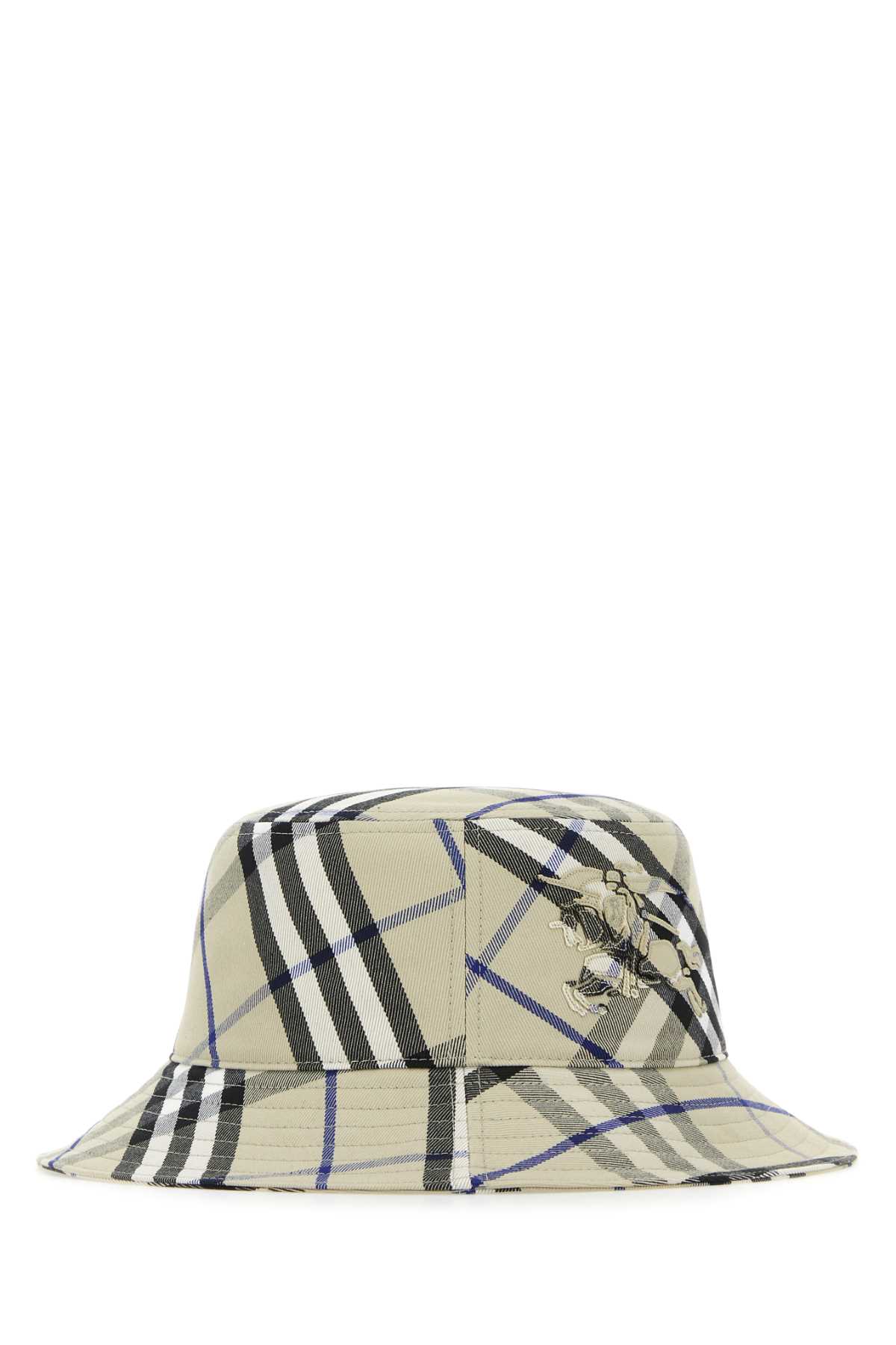 Shop Burberry Printed Polyester Blend Bucket Hat In Lichen