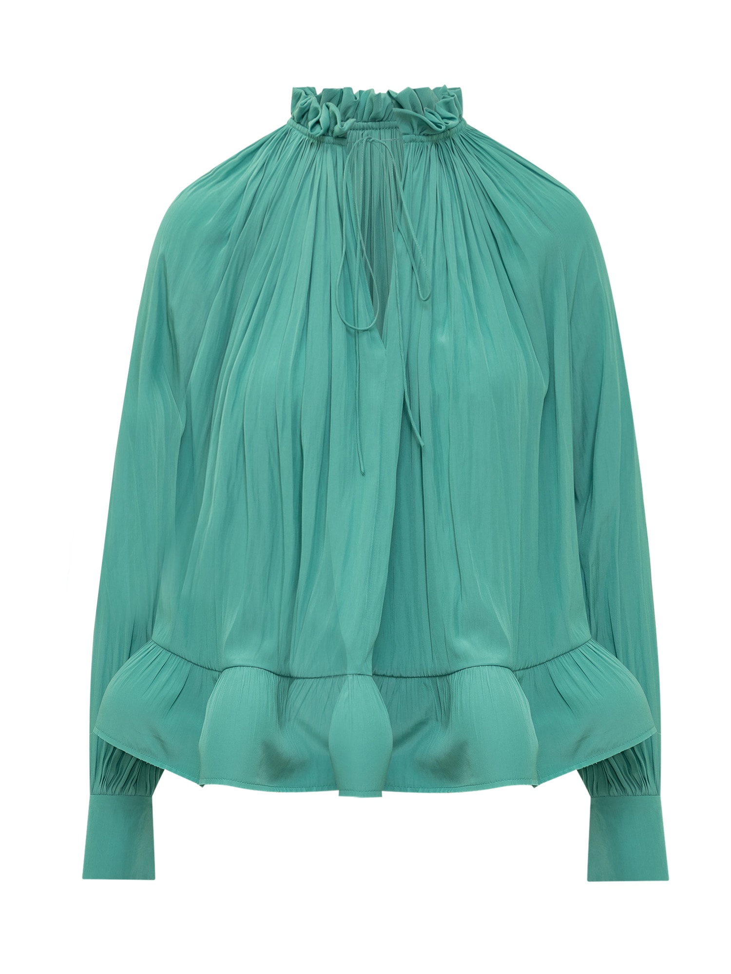 LANVIN RUGGLE CHARMEUSE BLOUSE