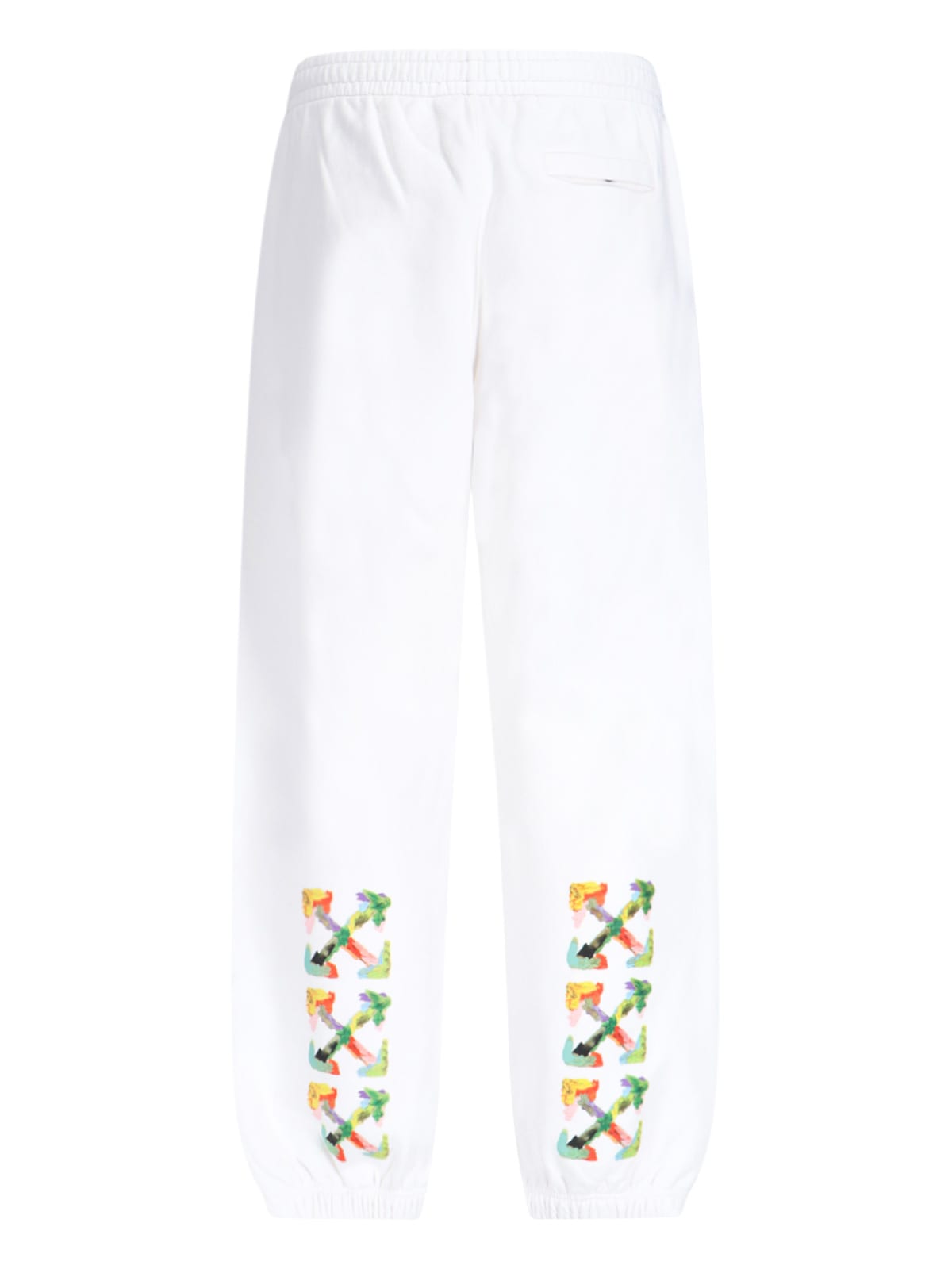 Shop Off-white Brush Arrow Sporty Pants In White