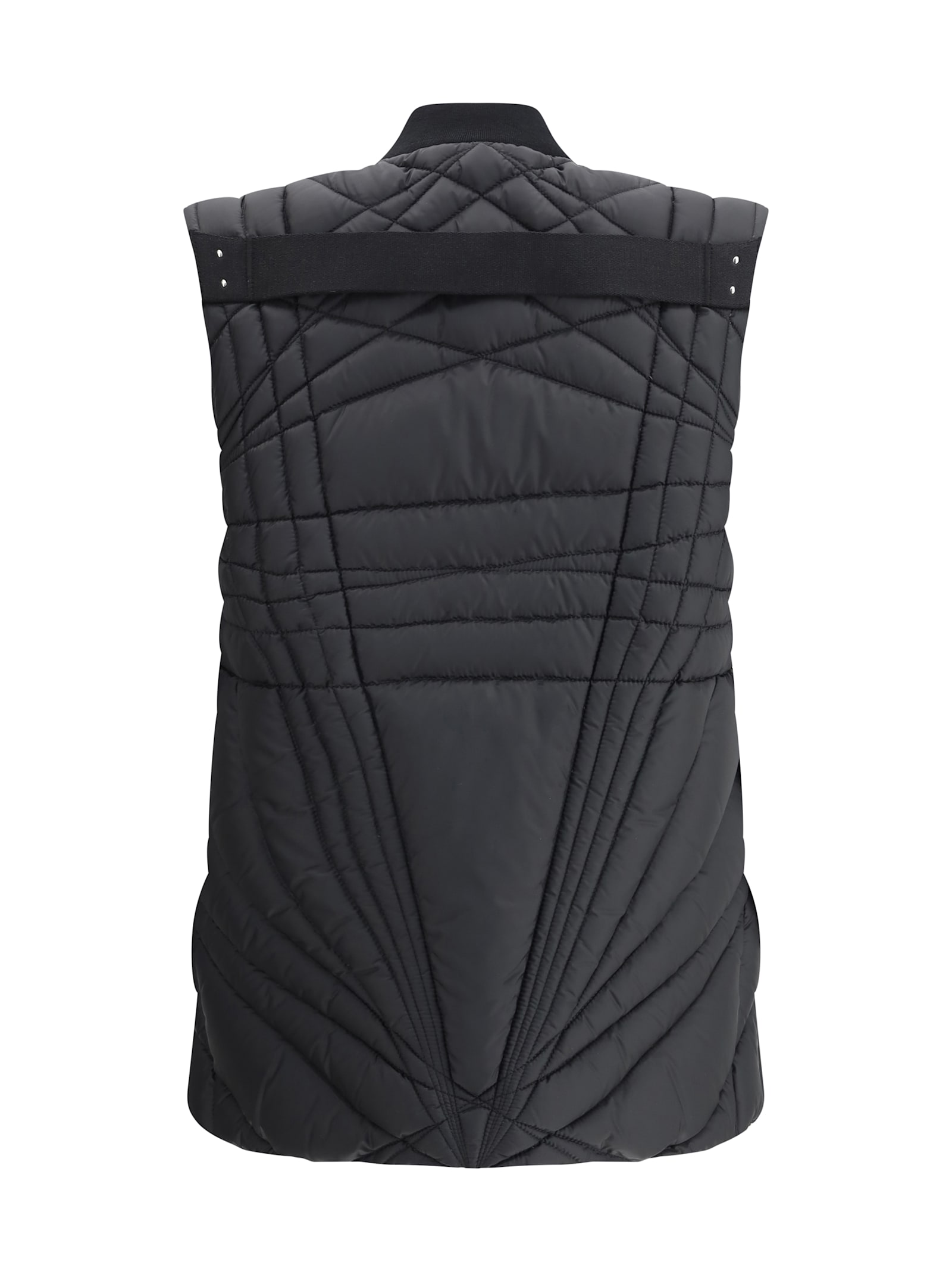 Shop Moncler Genius Moncler + Rick Owens Megapenta Flight Down Vest In Black