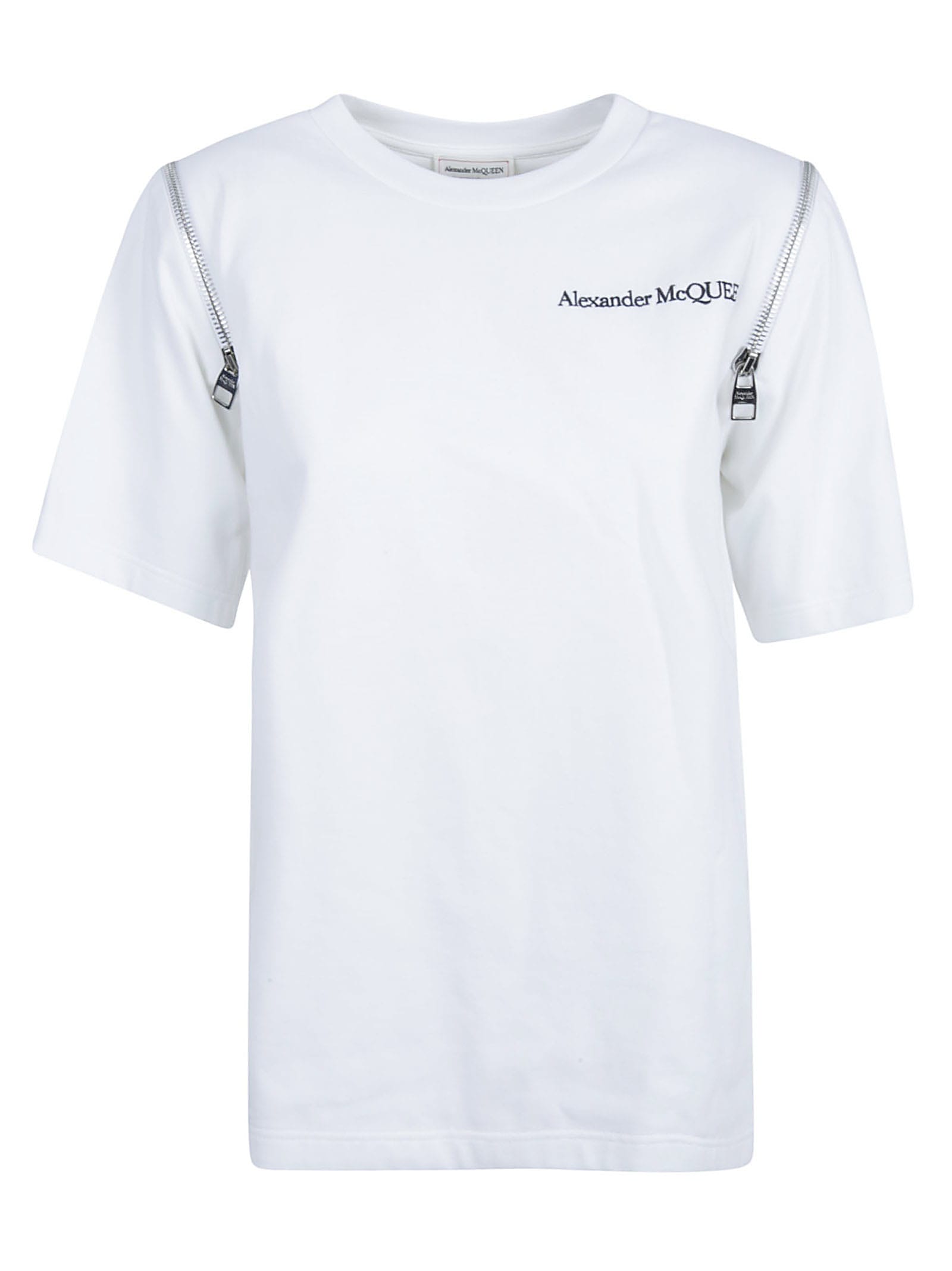 Alexander McQueen Sleeve Zip T-shirt