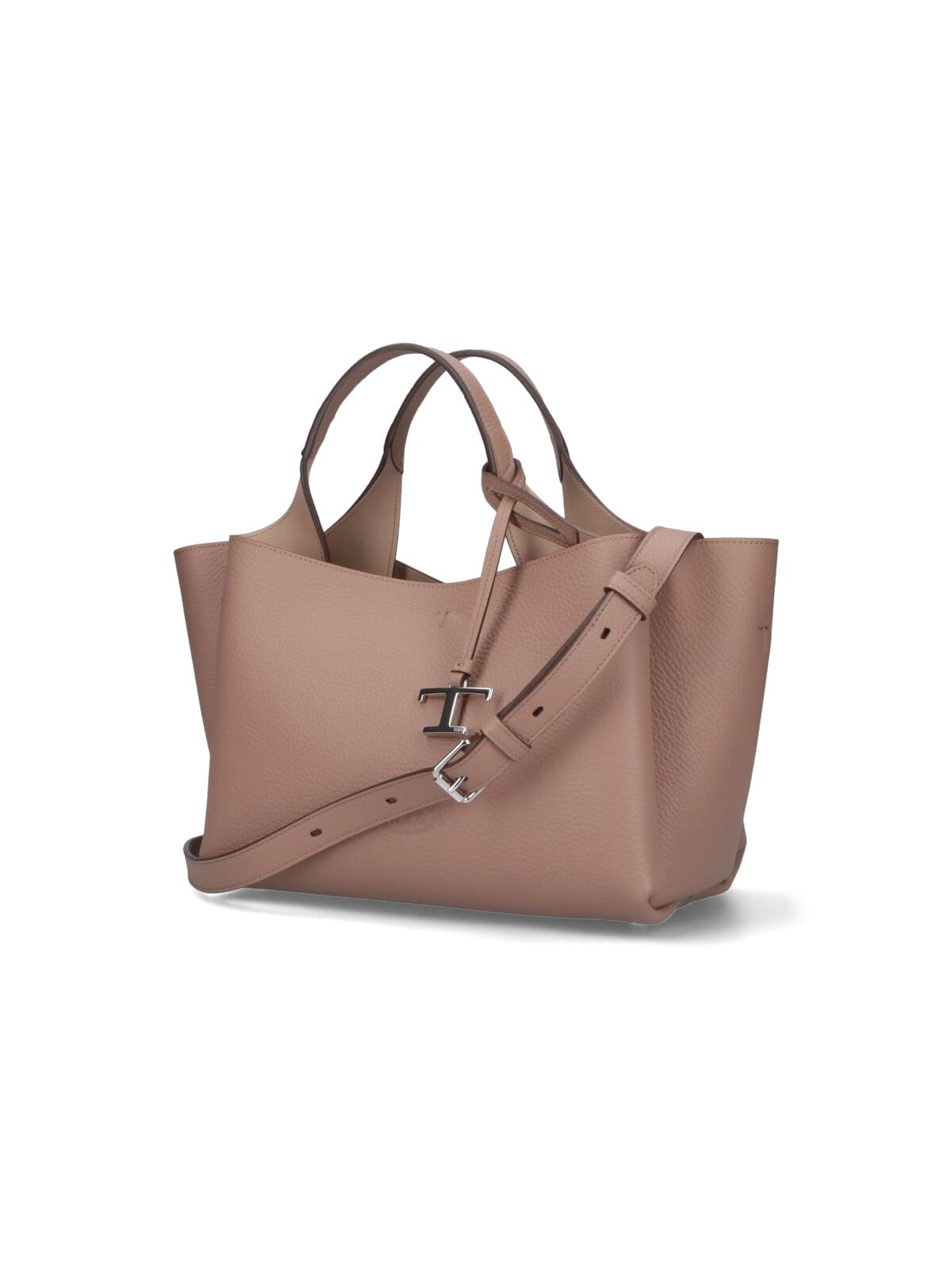 Tod's T-timeless Mini Tote Bag In Sand