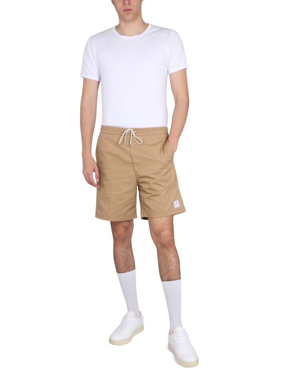 Department Five Department 5 Drawstring Bermuda Shorts In Beige