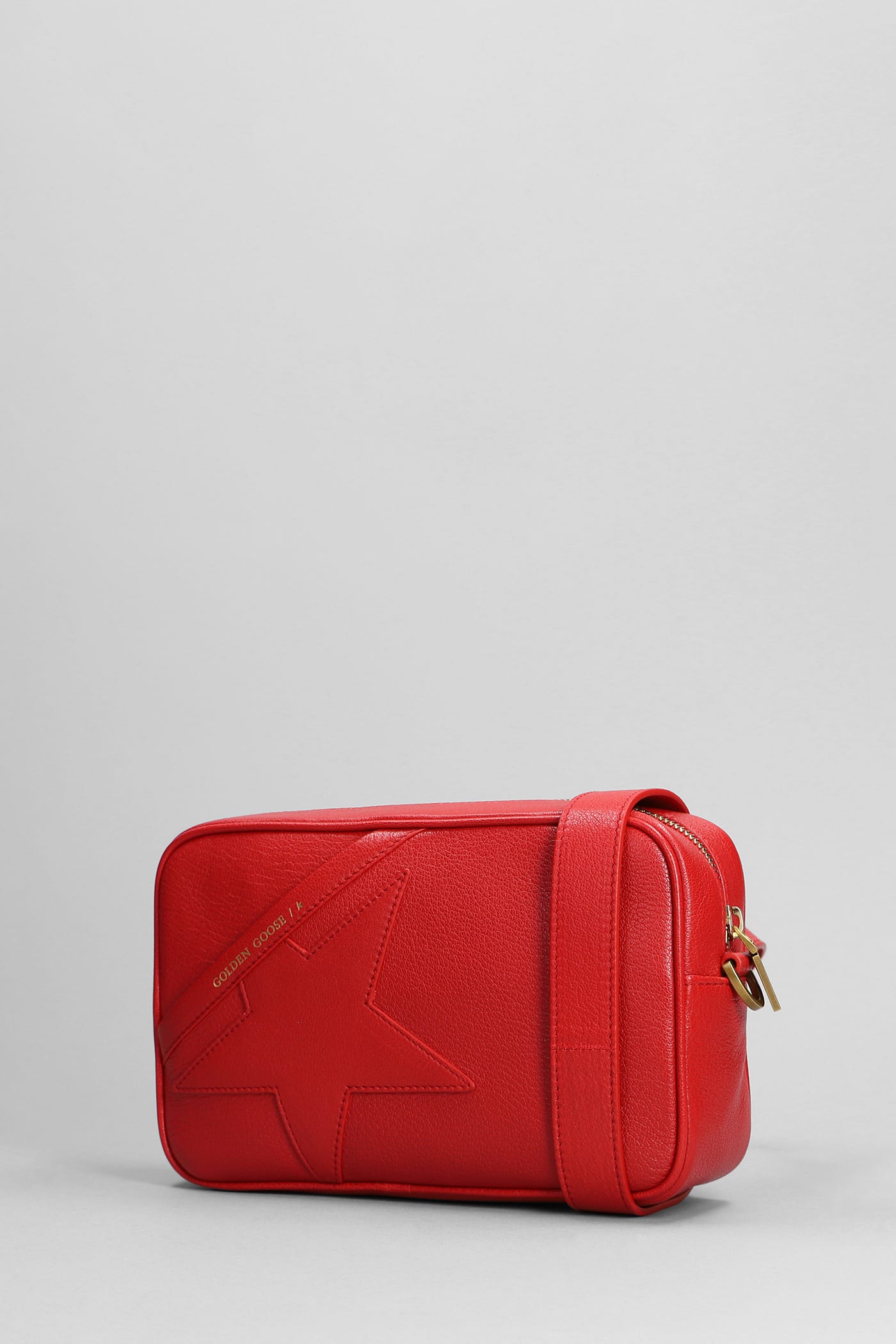 Shop Golden Goose Shoulder Bag In Red Leather
