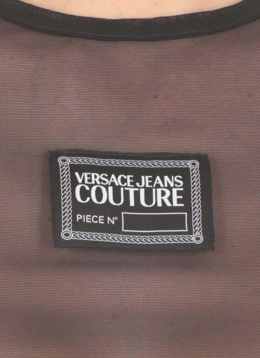 Versace Jeans Couture Net T-shirted In Black