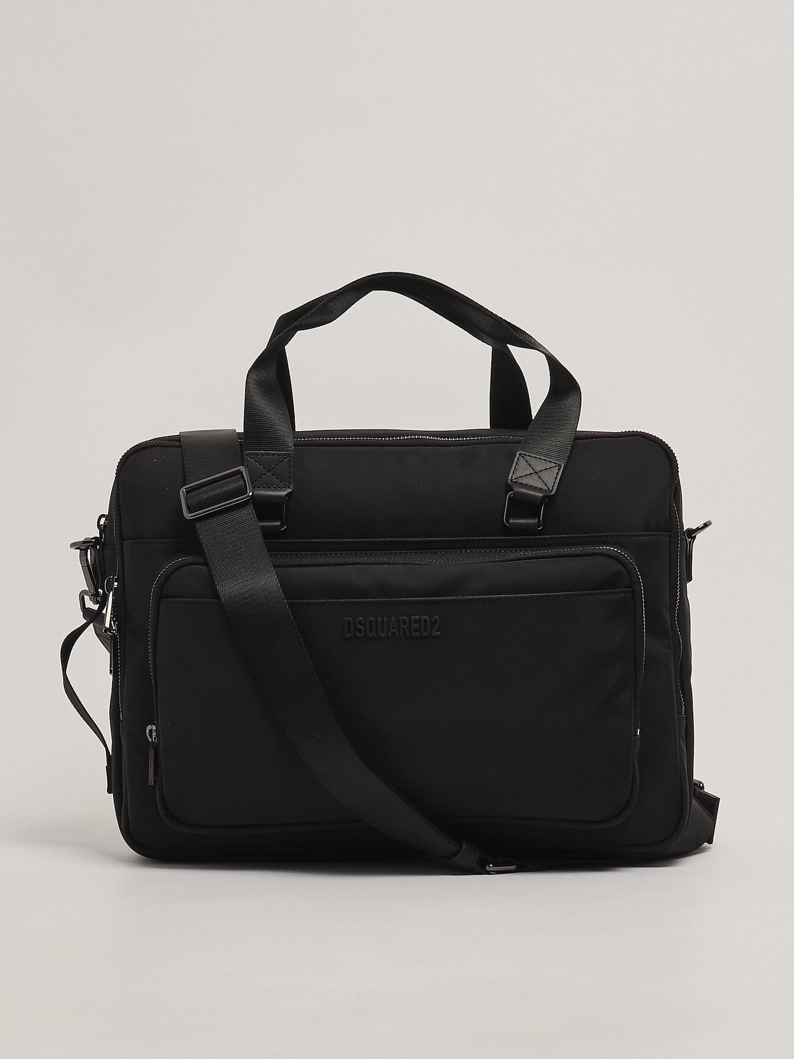 Shop Dsquared2 Briefcase Cordura Briefcase In Nero