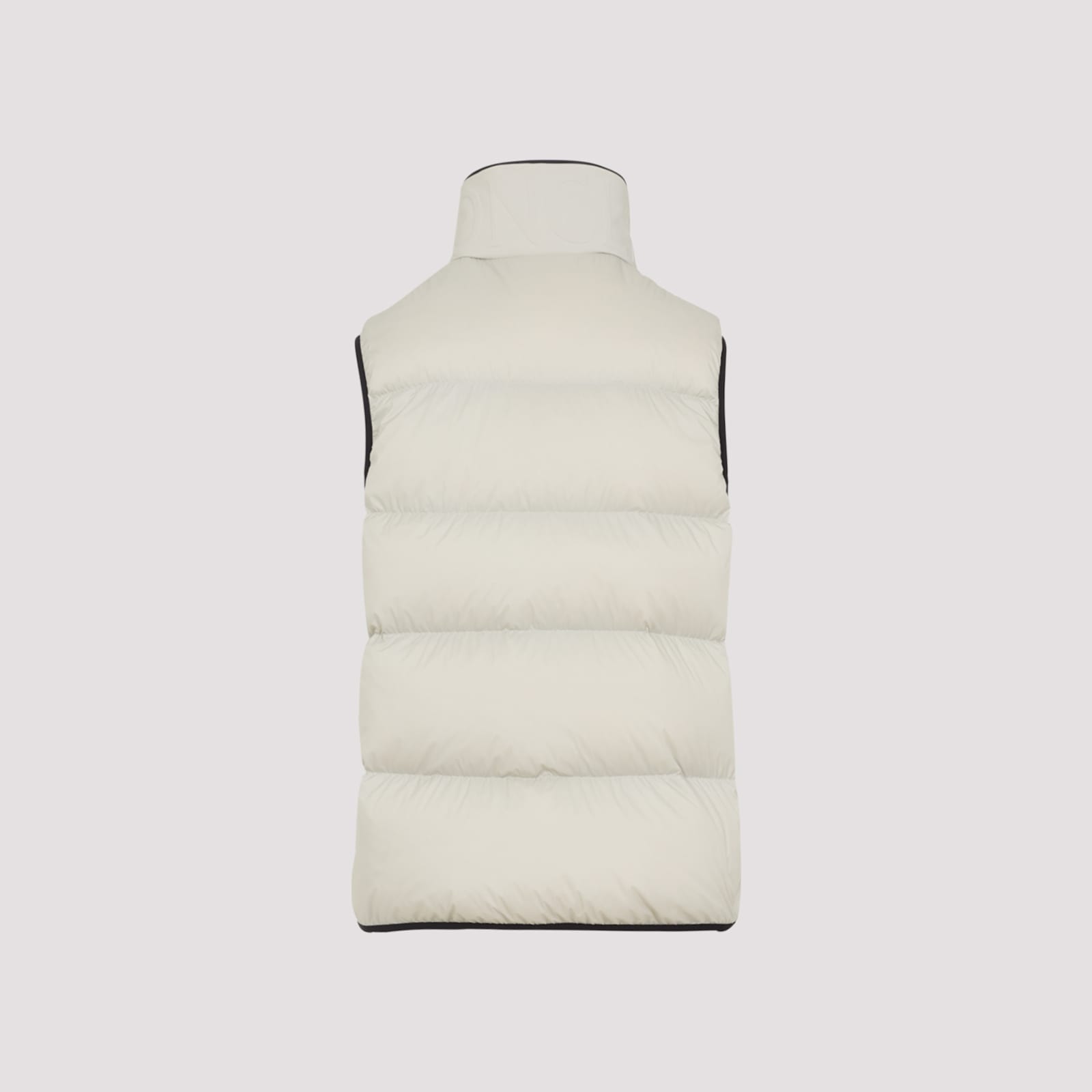 Moncler Light Grey Guersac Vest In Gray