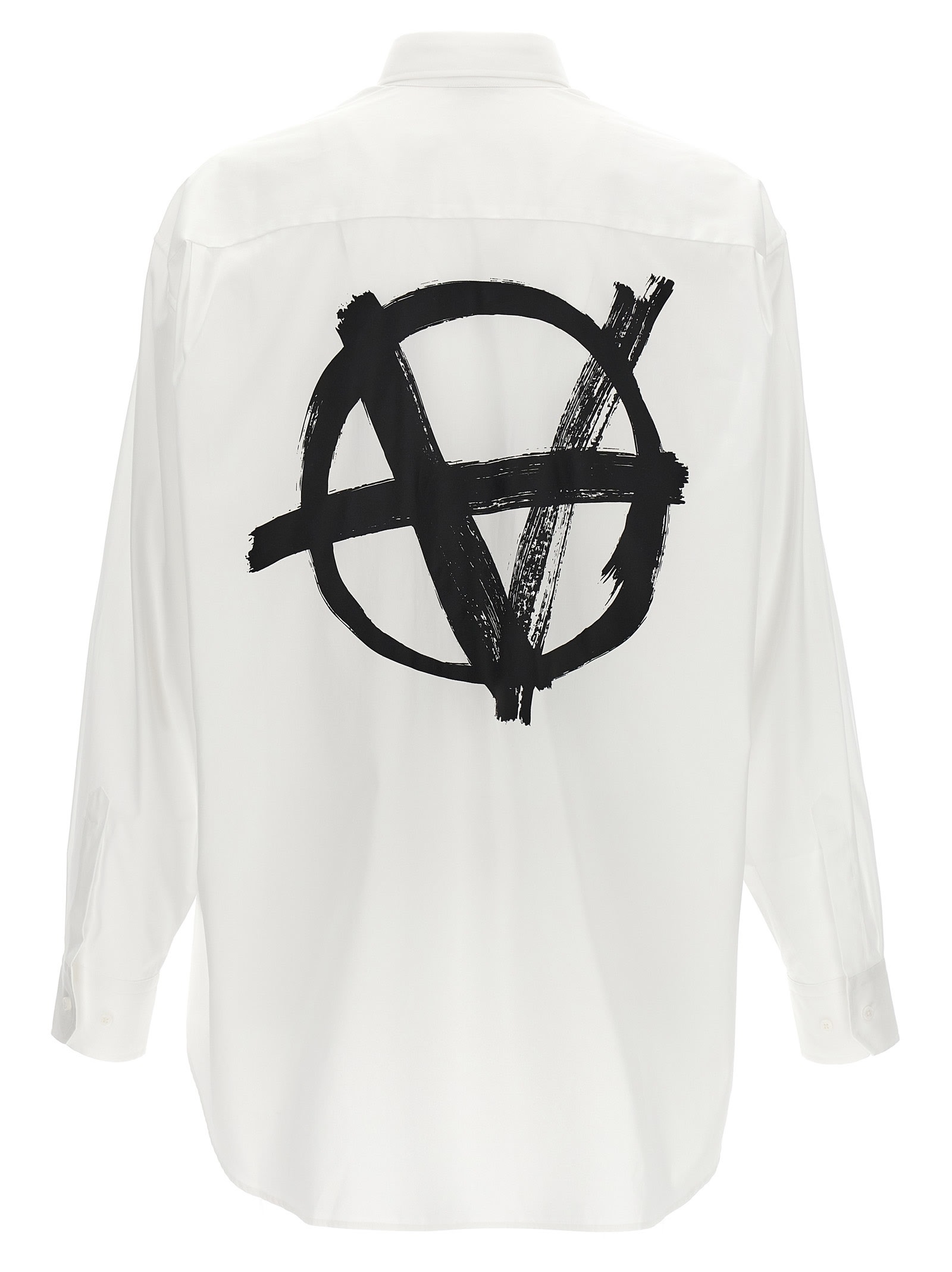 Shop Vetements Anarchy Shirt In White/black