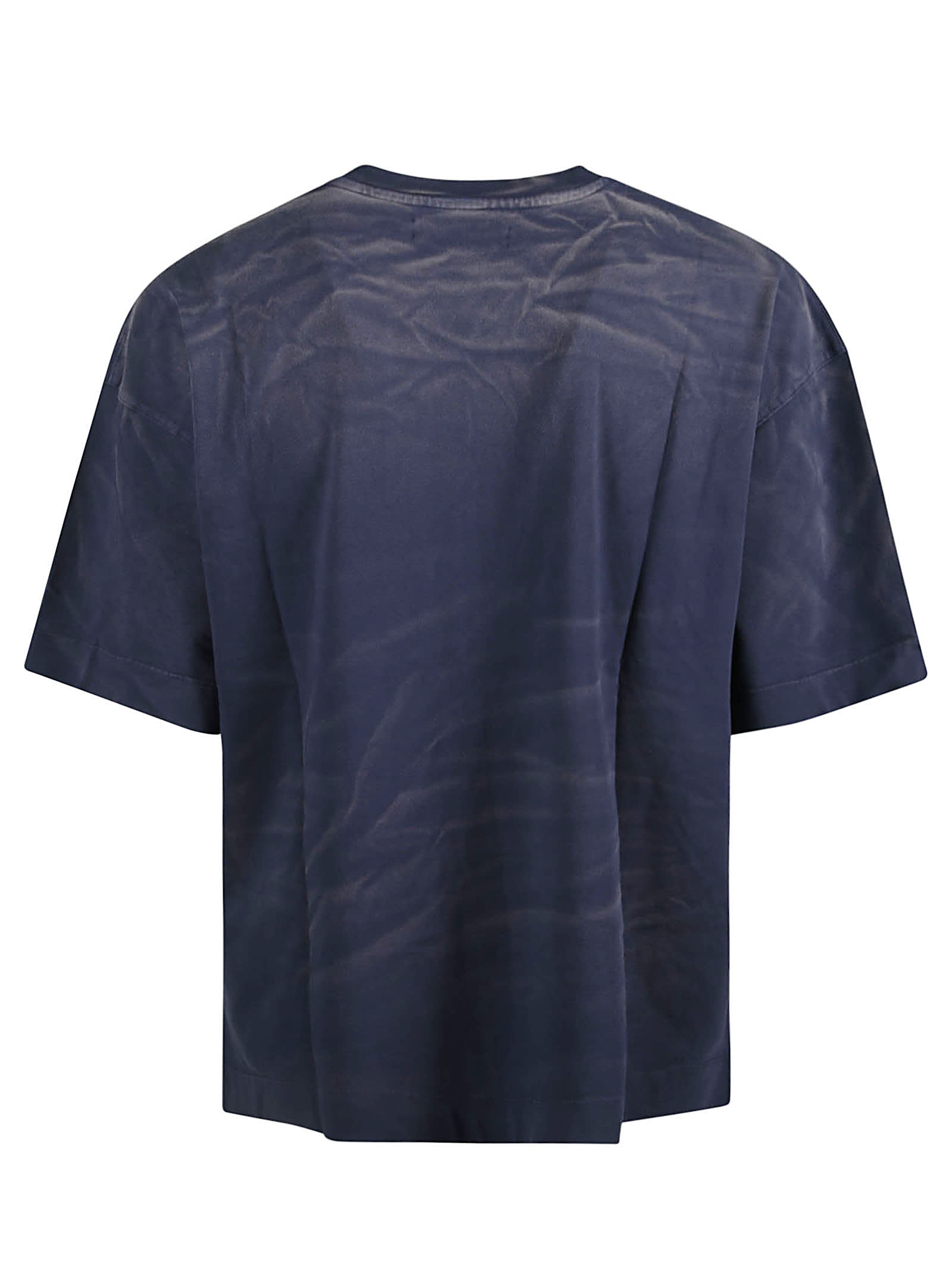 Shop Paura Logo Oversized T-shirt In Blue