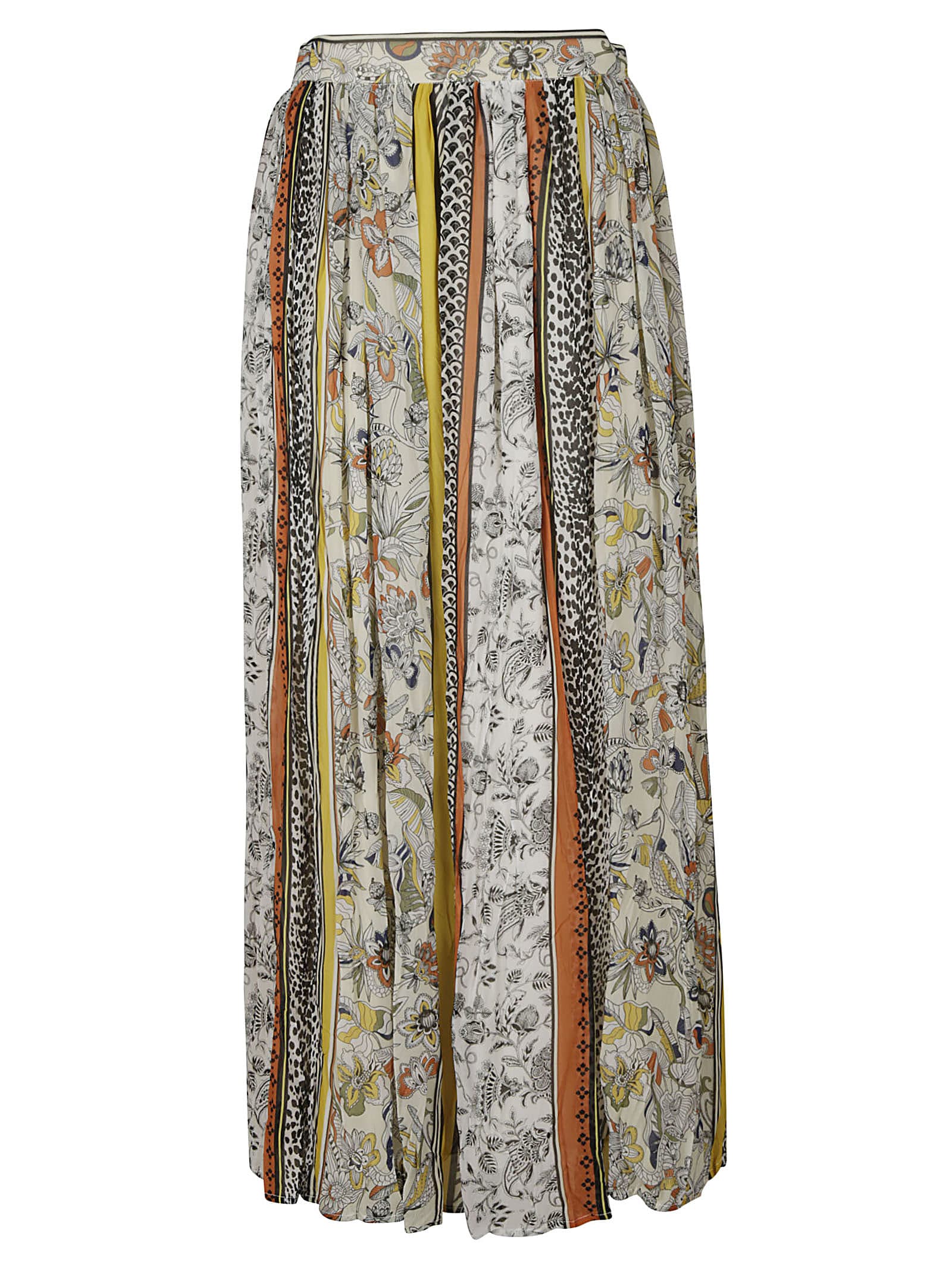 Ermanno Scervino Floral Print High-waist Skirt