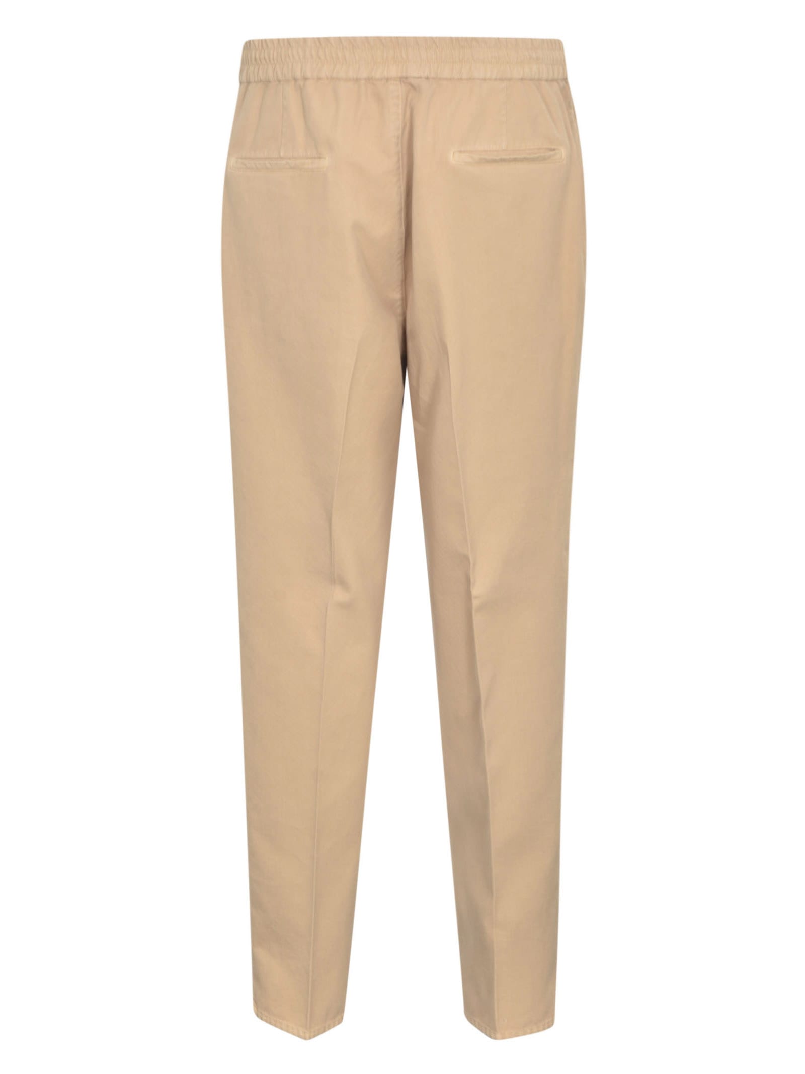 Shop Brunello Cucinelli Laced Trousers In Farro