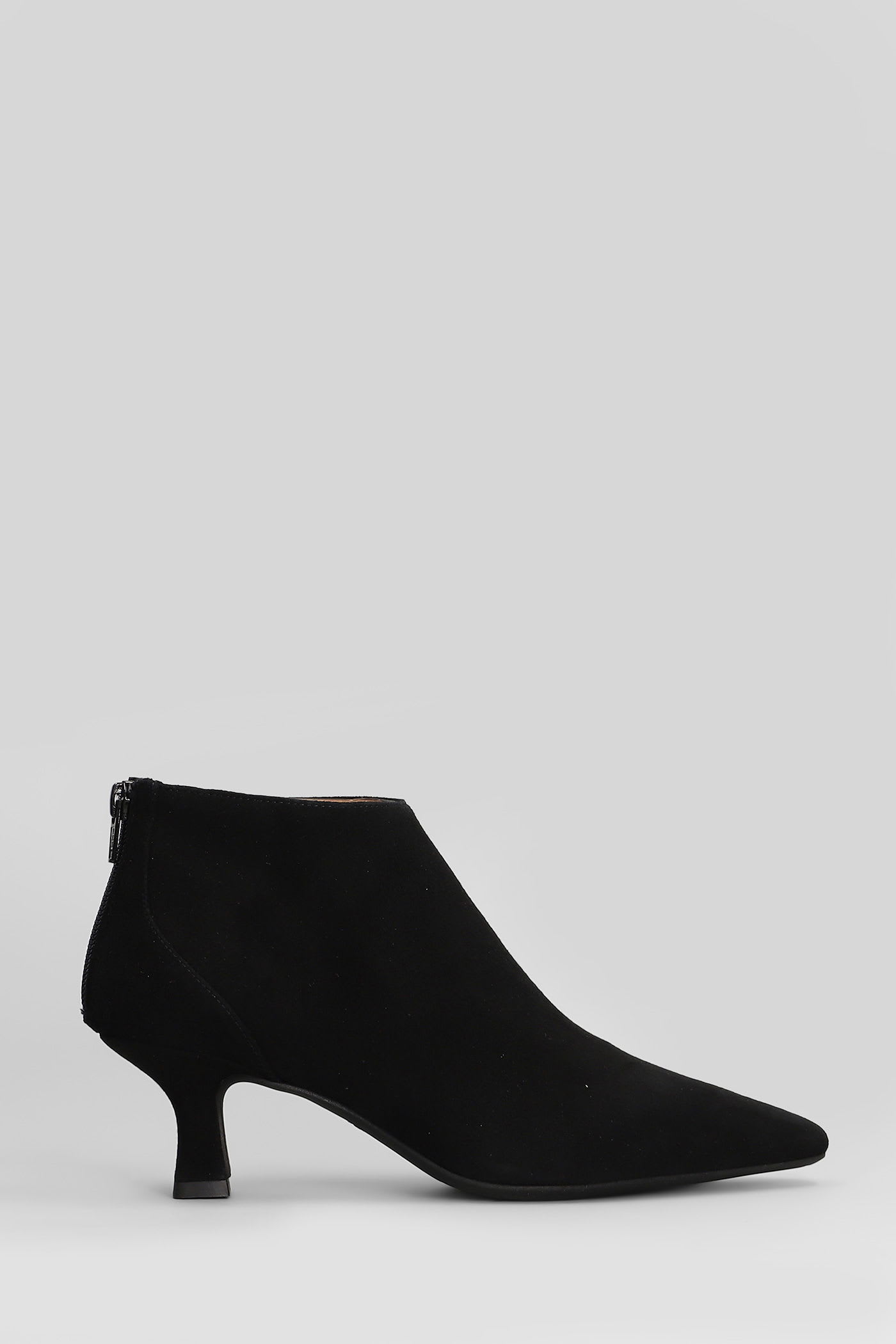 Roberto Festa Esta High Heels Ankle Boots In Black Suede In Black