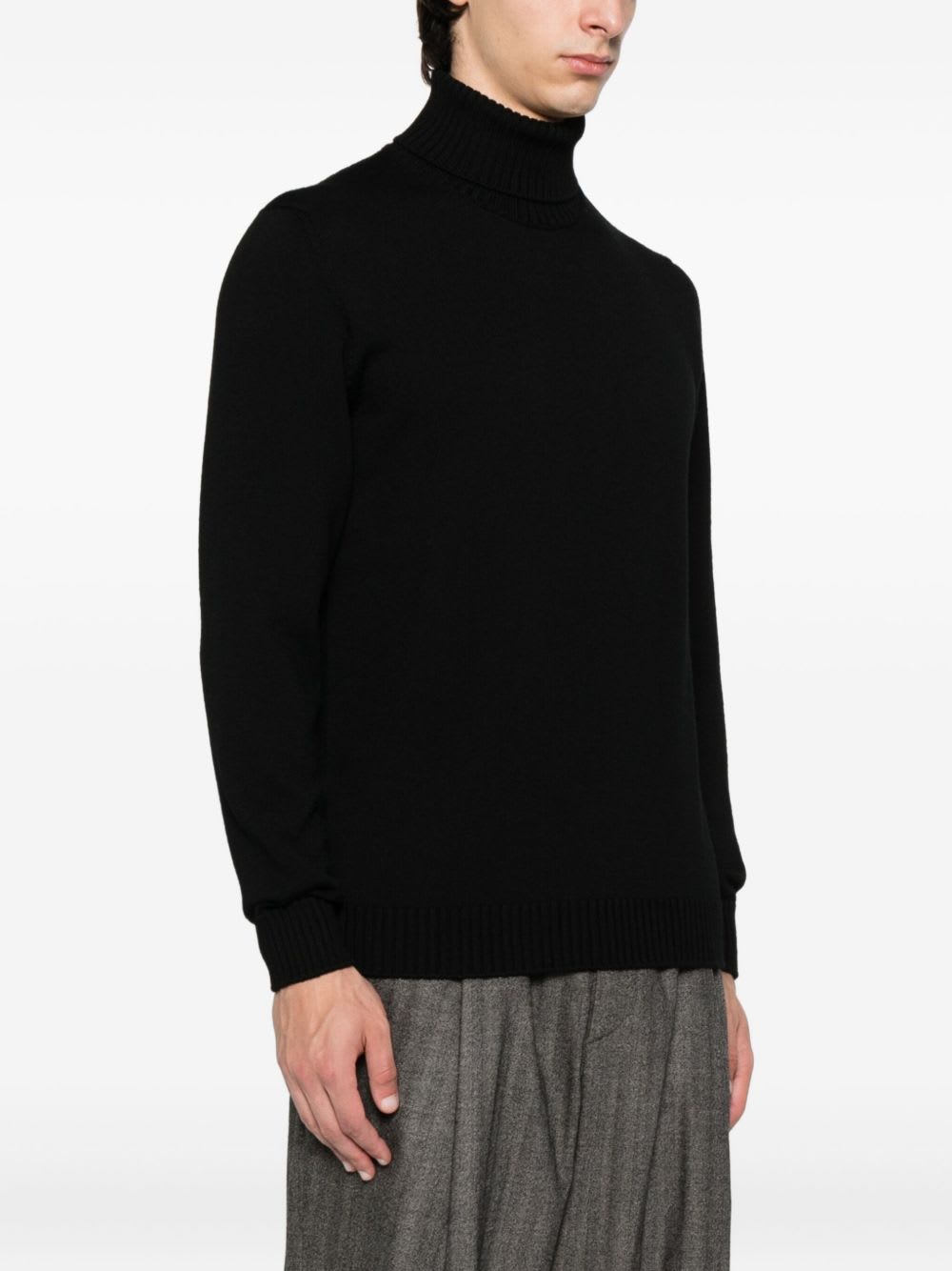 Drumohr Turtleneck Sweater In Black