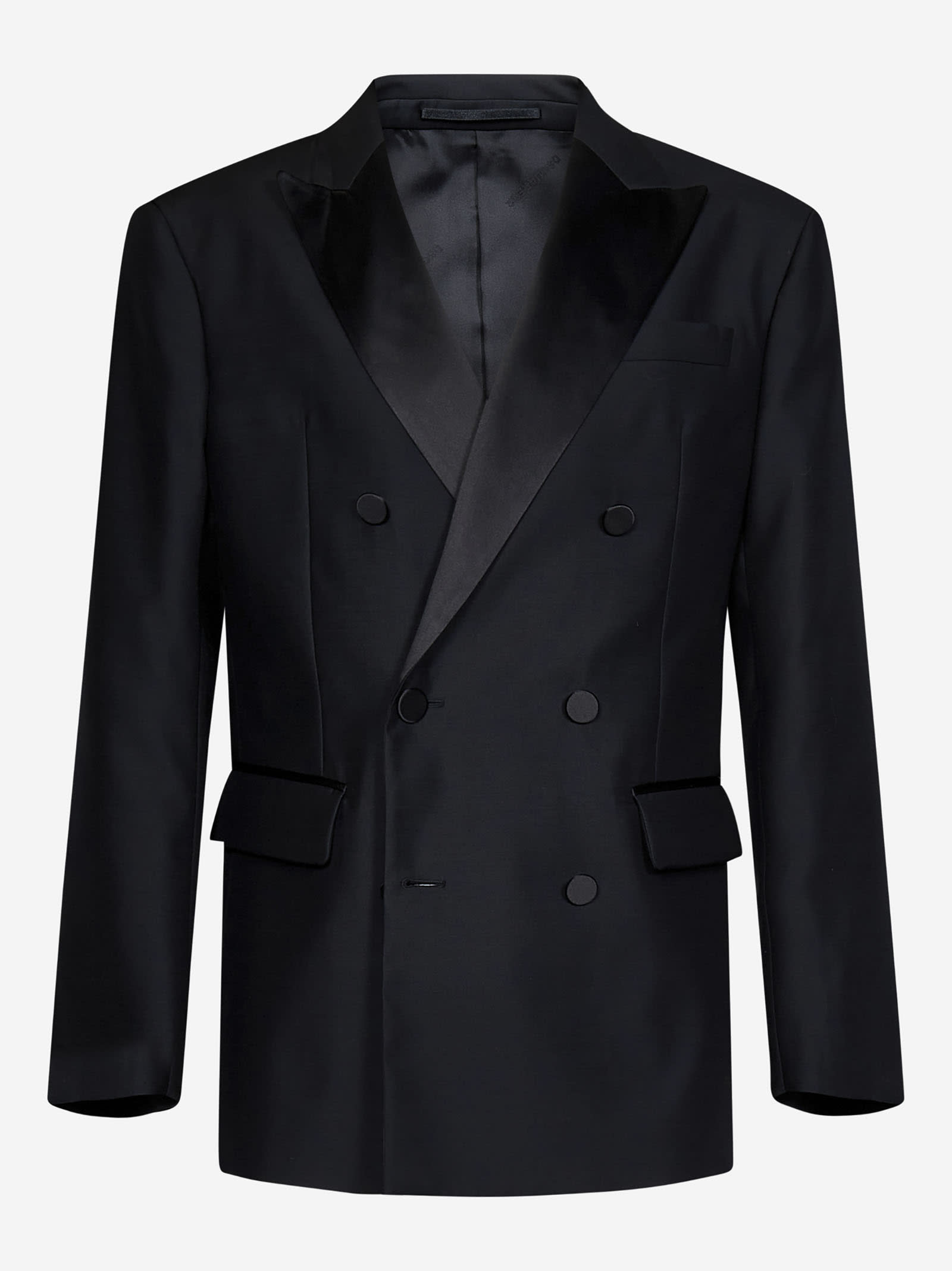 Shop Dsquared2 Chicago Double-breasted Suit In Black