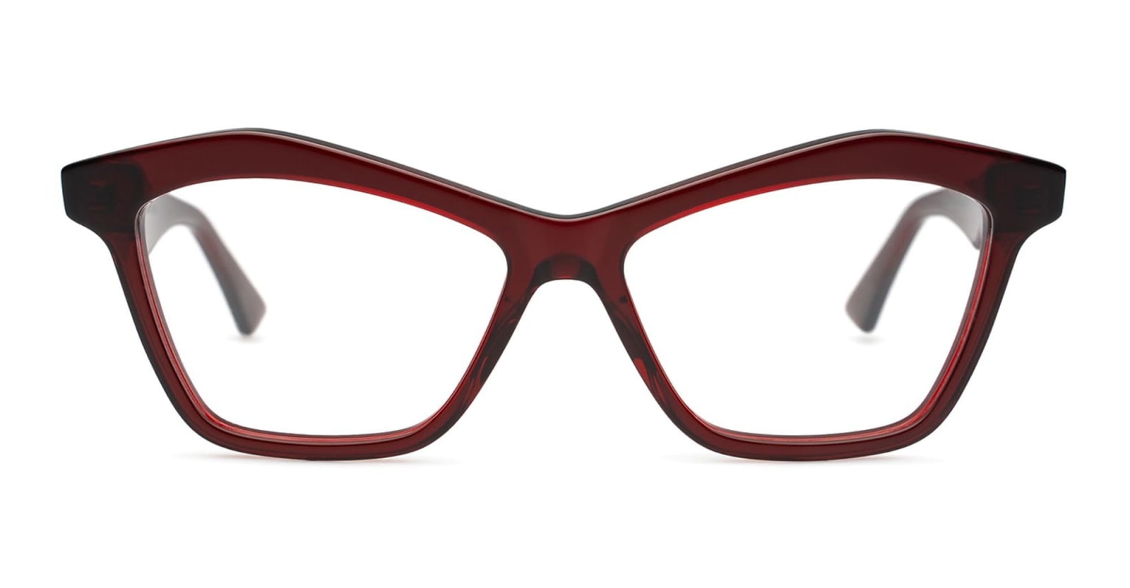 Shop Bottega Veneta Bv1096o - Burgundy Rx Glasses