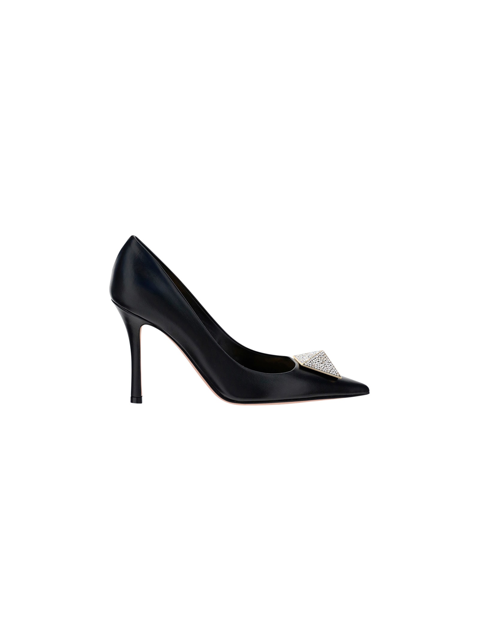 Shop Valentino One Stud Pumps In Nero