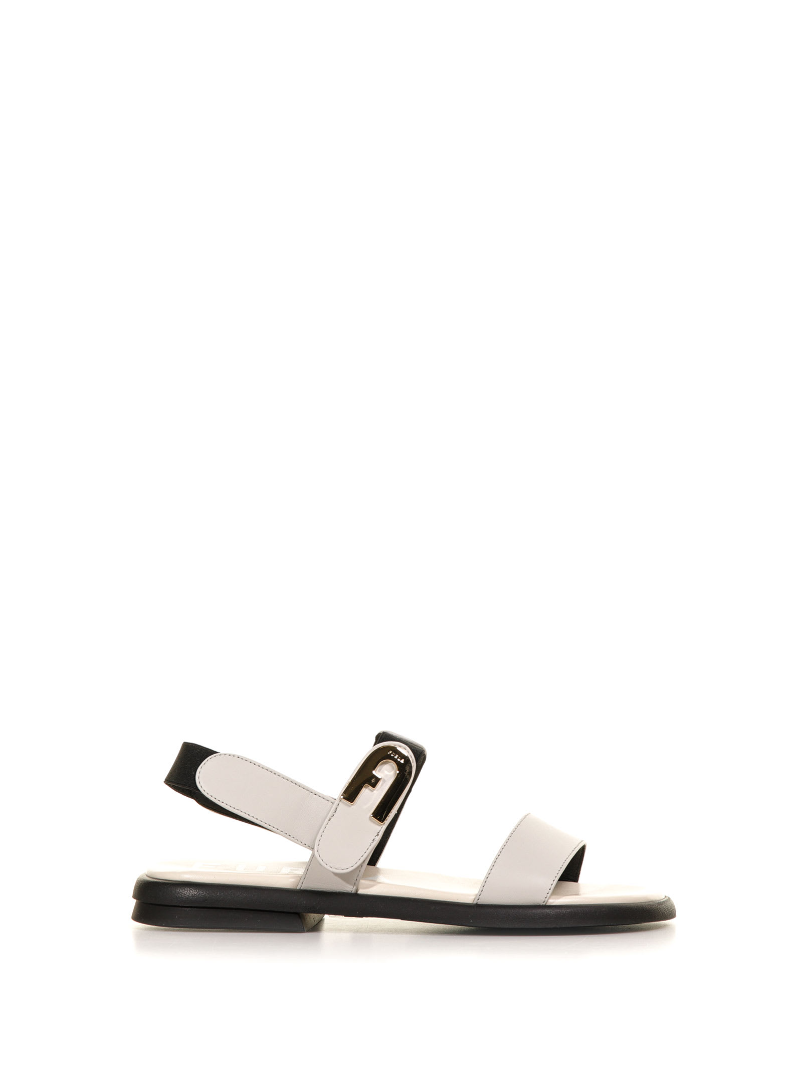 FURLA DOUBLE BAND SANDAL IN LEATHER