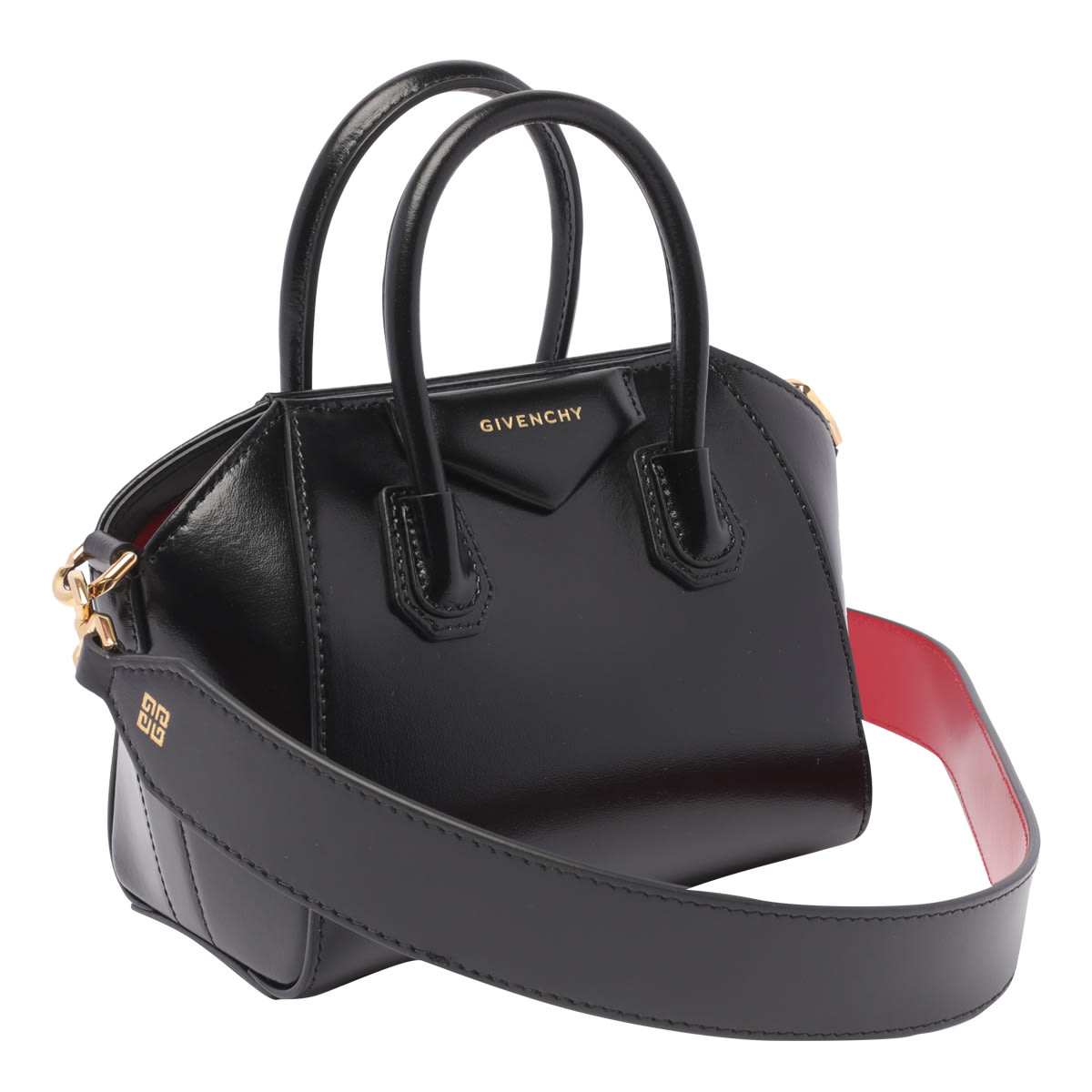 Shop Givenchy Toy Antigona Handbag In Black