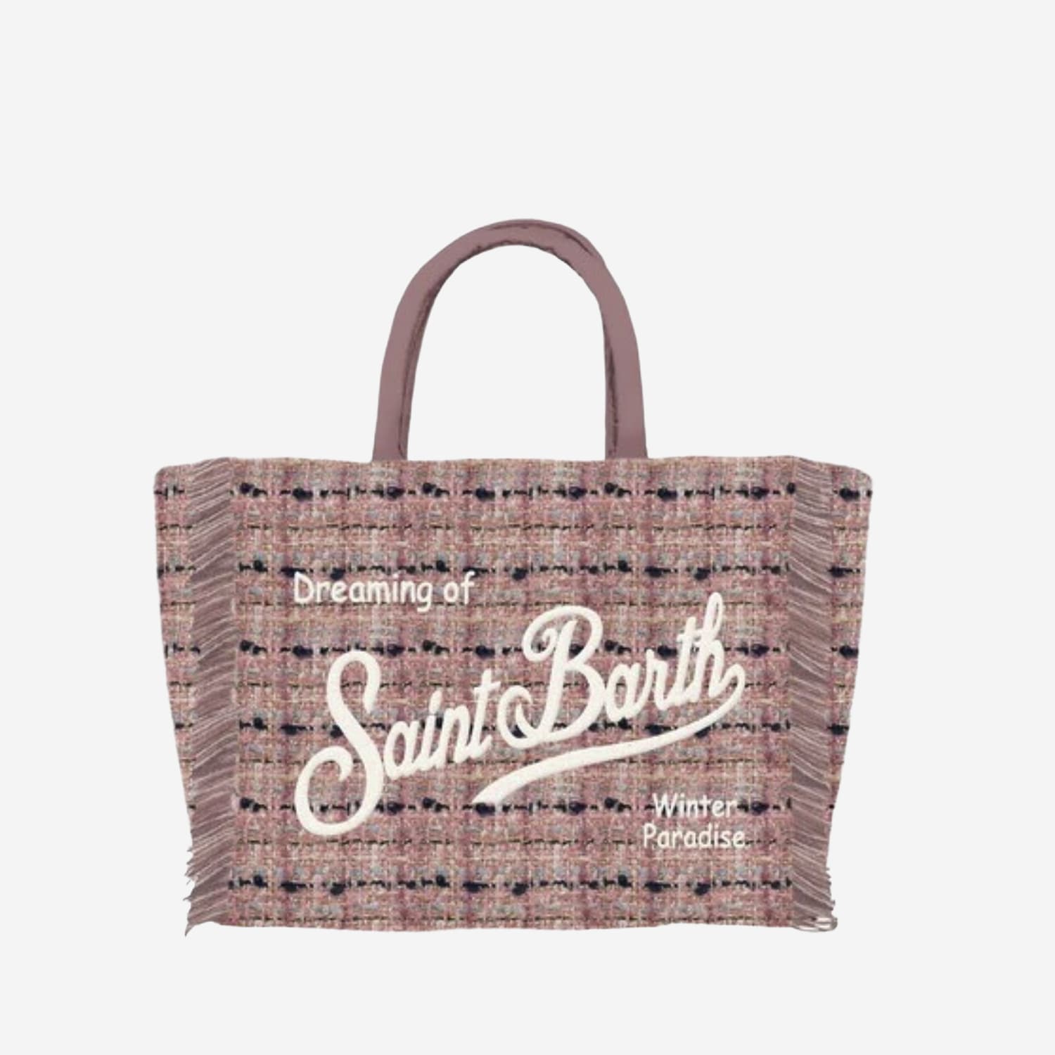 Mc2 Saint Barth Nylon Collette Bag In Animal Print