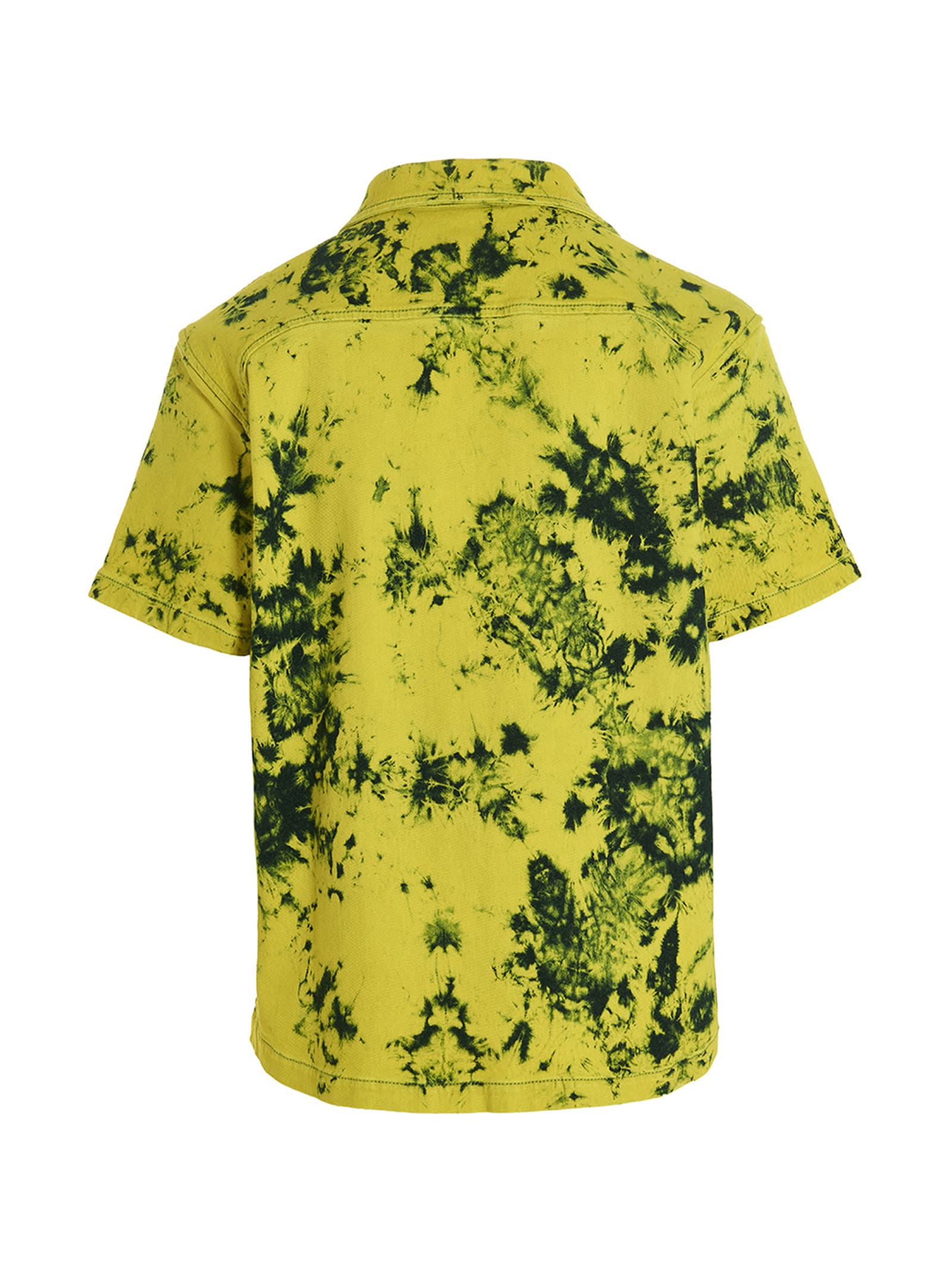 Shop Ferrari Bleach & Dye Shirt In Yellow