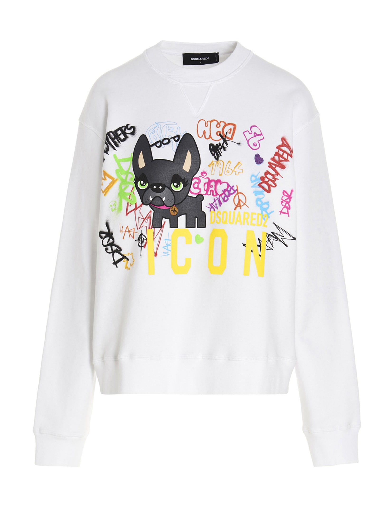 Shop Dsquared2 Icon Ciro Sweatshirt In White