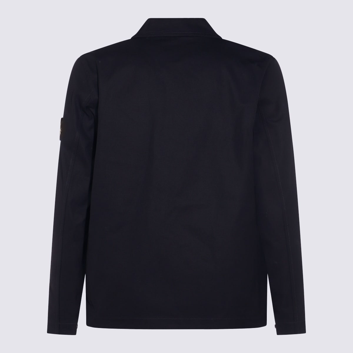 Stone Island Comfort-fit Overshirt With Gusseted Chest Pocket In Blue
