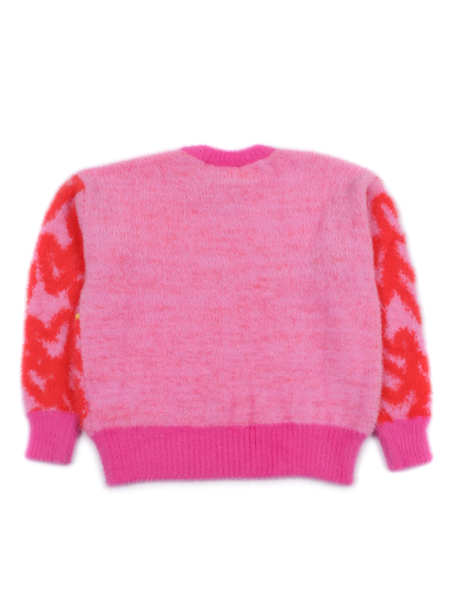 Palm Angels Spray Hearts Sweater In Pink