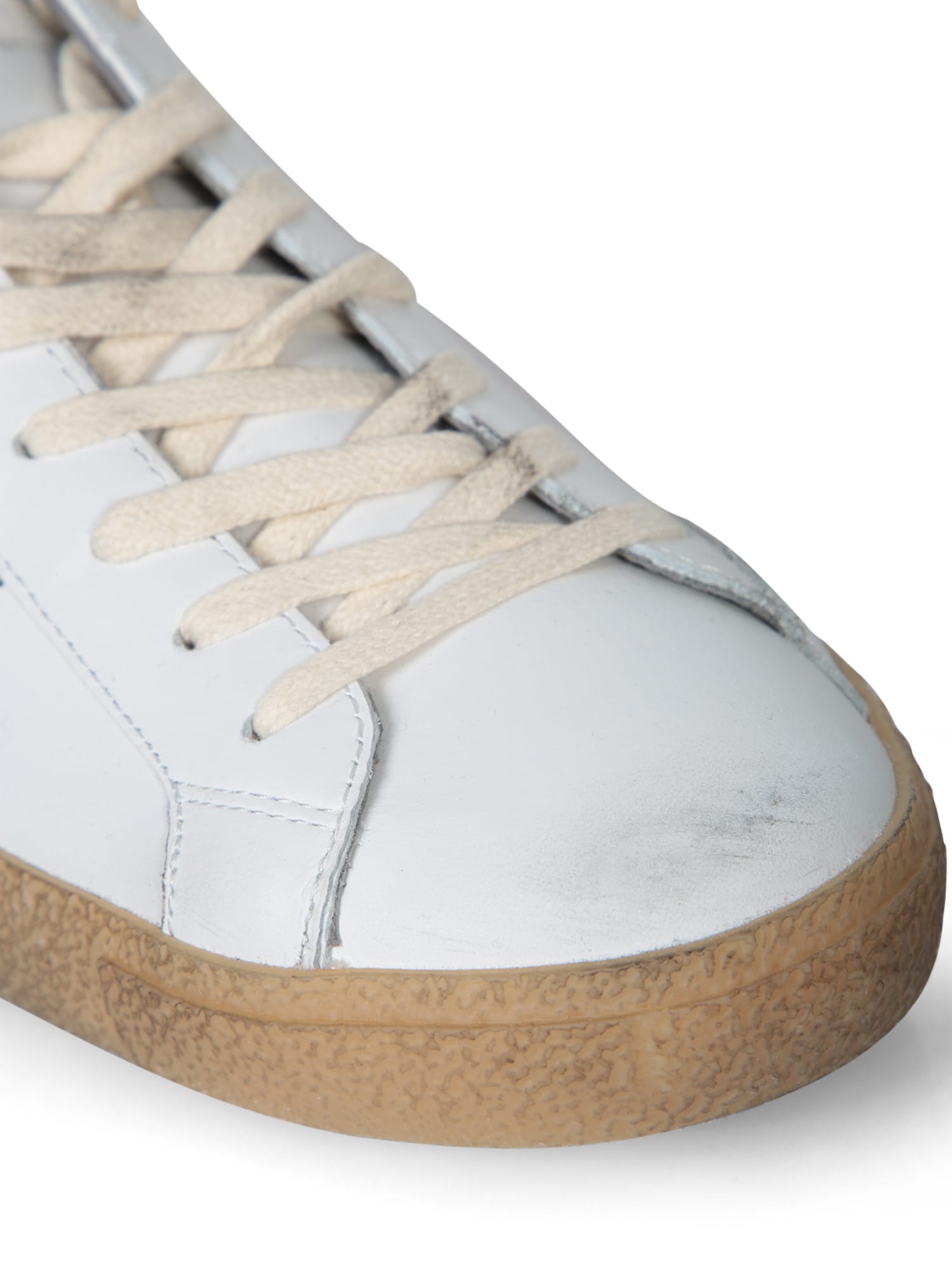 Philippe Model Prsx Low Sneakers In White And Grey