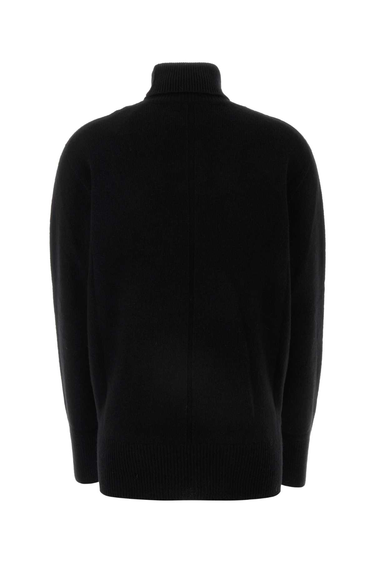 The Row Black Wool Stepny Sweater In Black