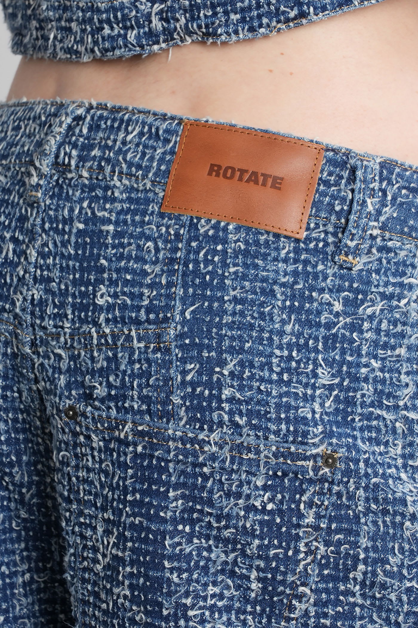 Rotate Birger Christensen Loose Fit Pants In Blue