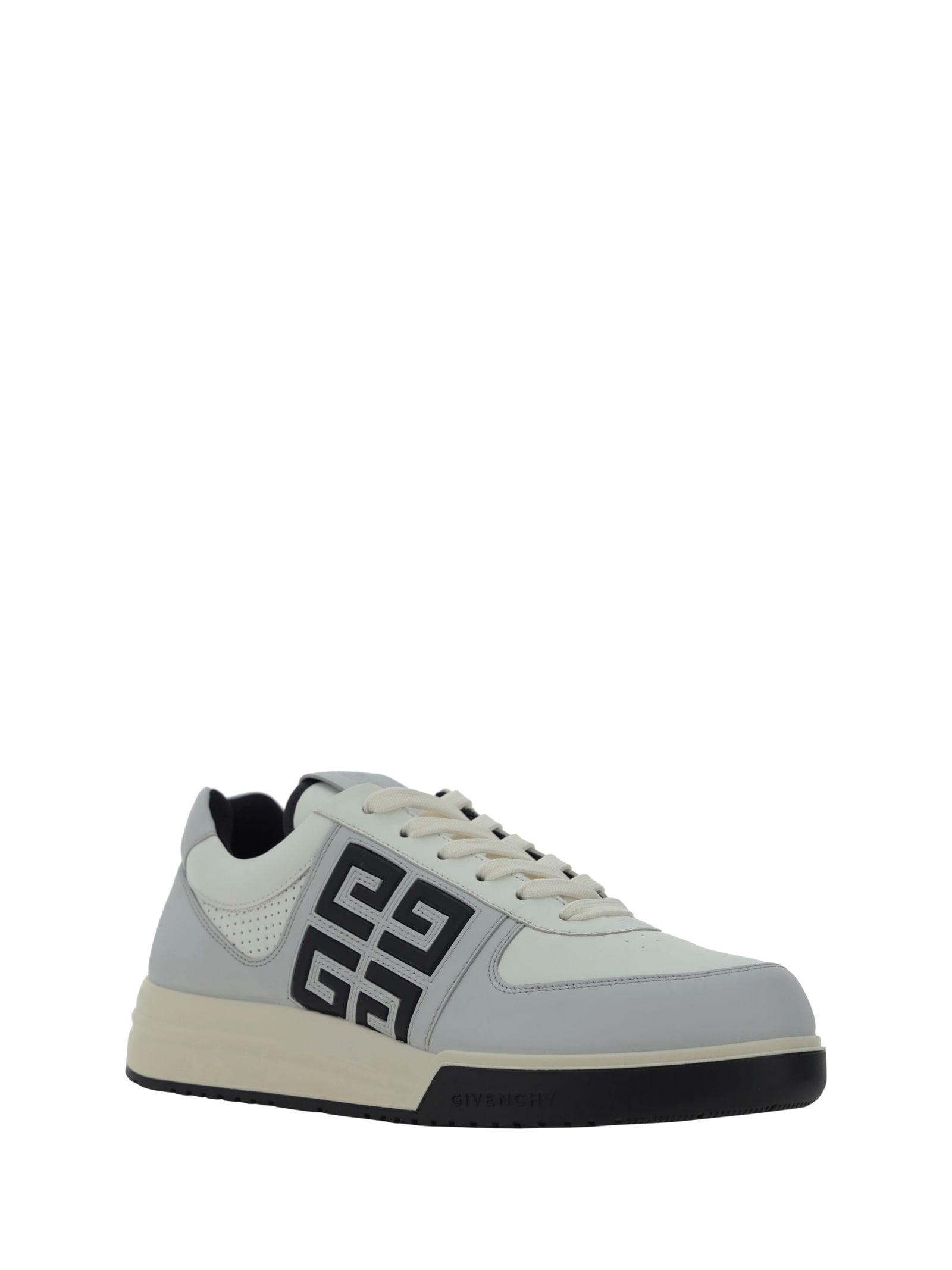 Shop Givenchy G4 Low Top Sneakers In Grey/black