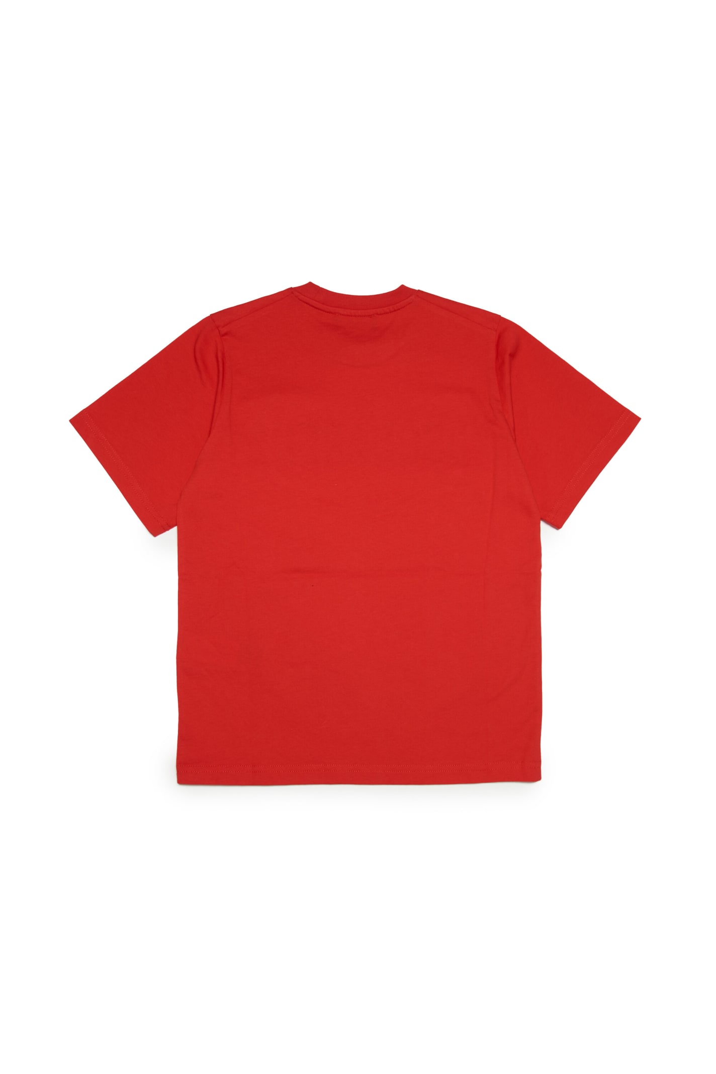 Shop Dsquared2 D2t857u Slouch Fit-eco T-shirt Dsquared Red Organic Cotton T-shirt With Logo In Rosso