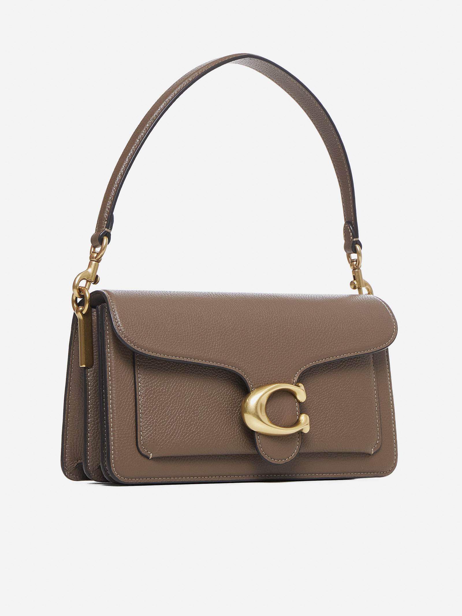 Coach Tabby 26 Leather Shoulder Bag In Gray