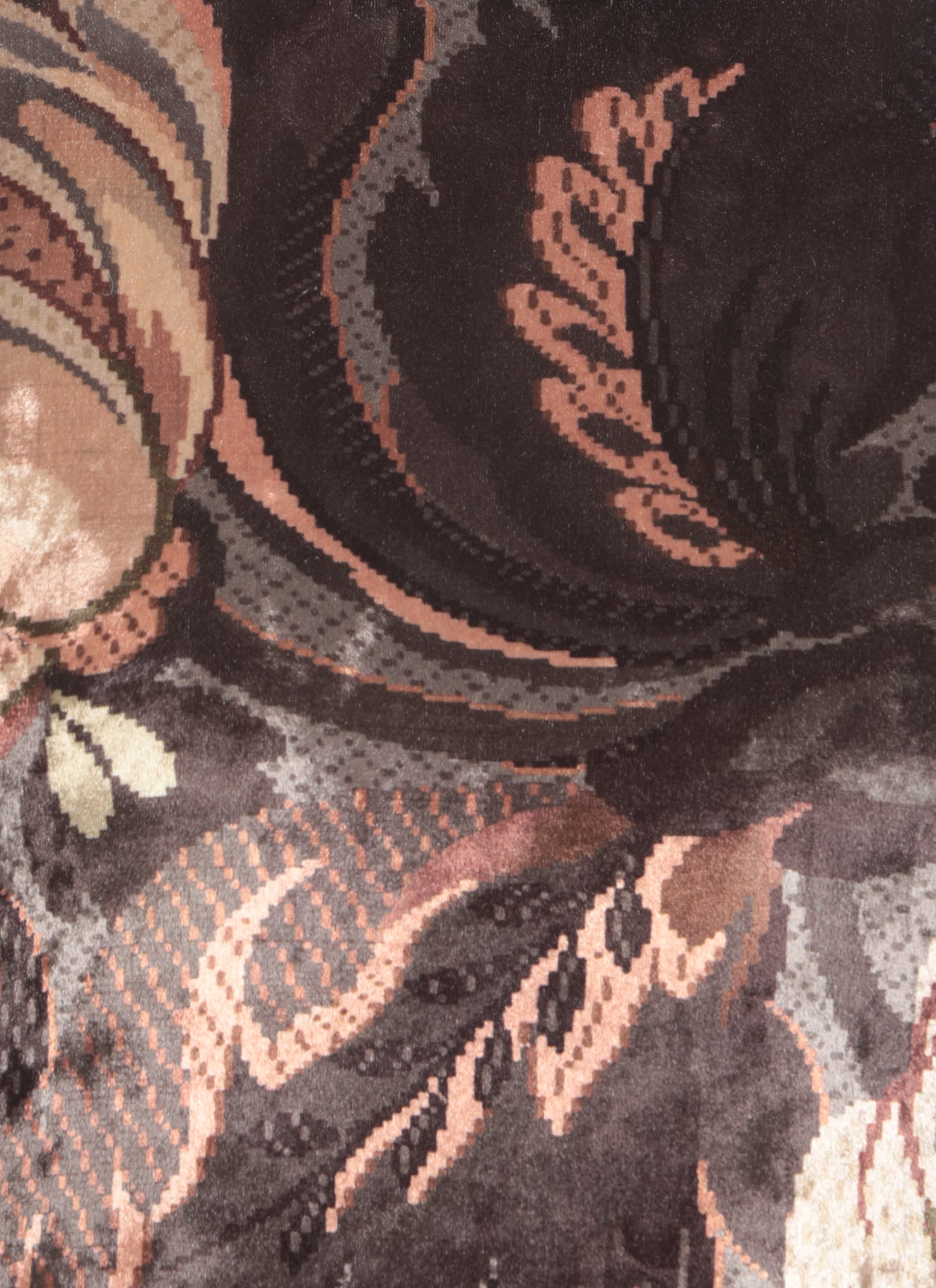 Etro Chenille Sweater With Print In Multicolour