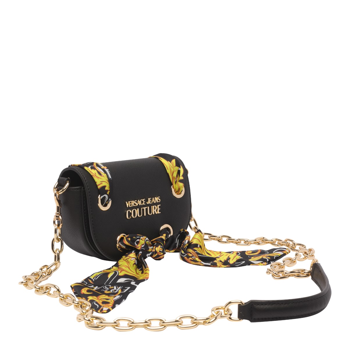Versace Jeans Couture Couture Logo Crossbody Bag In Black