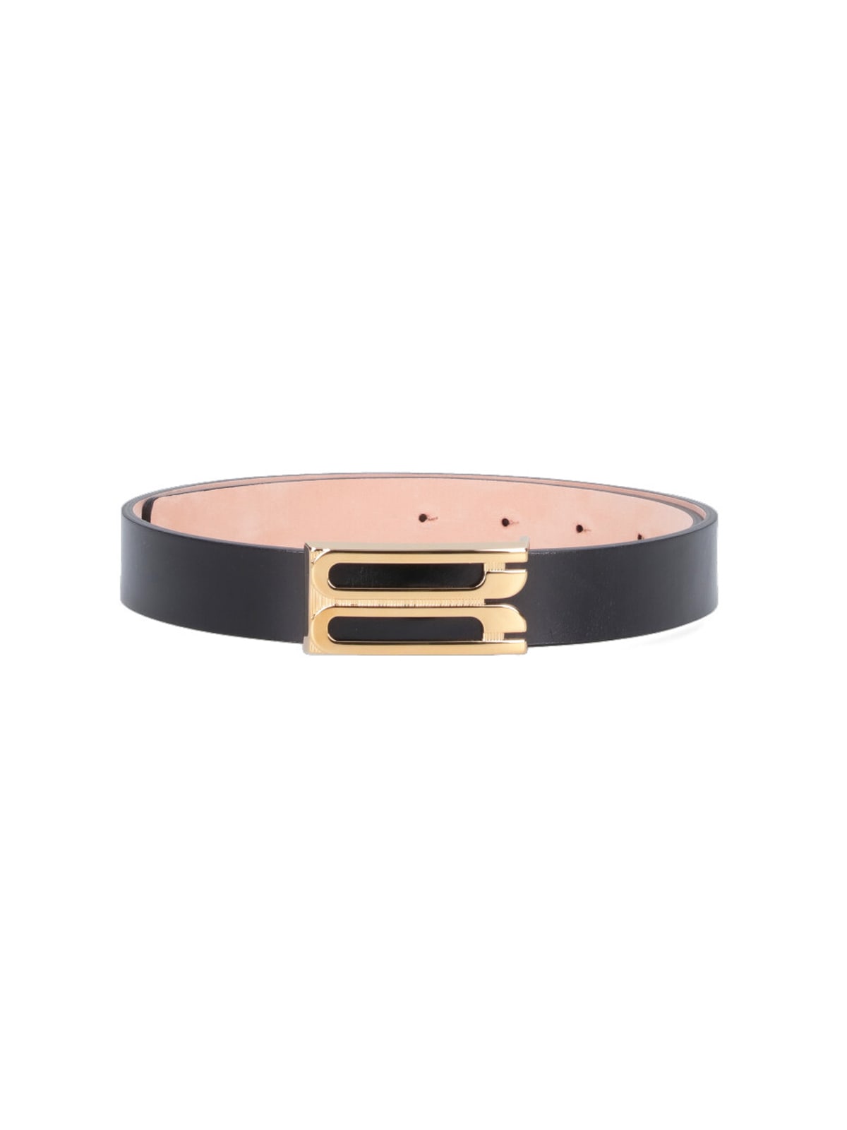 Shop Victoria Beckham Frame Logo Belt In Black