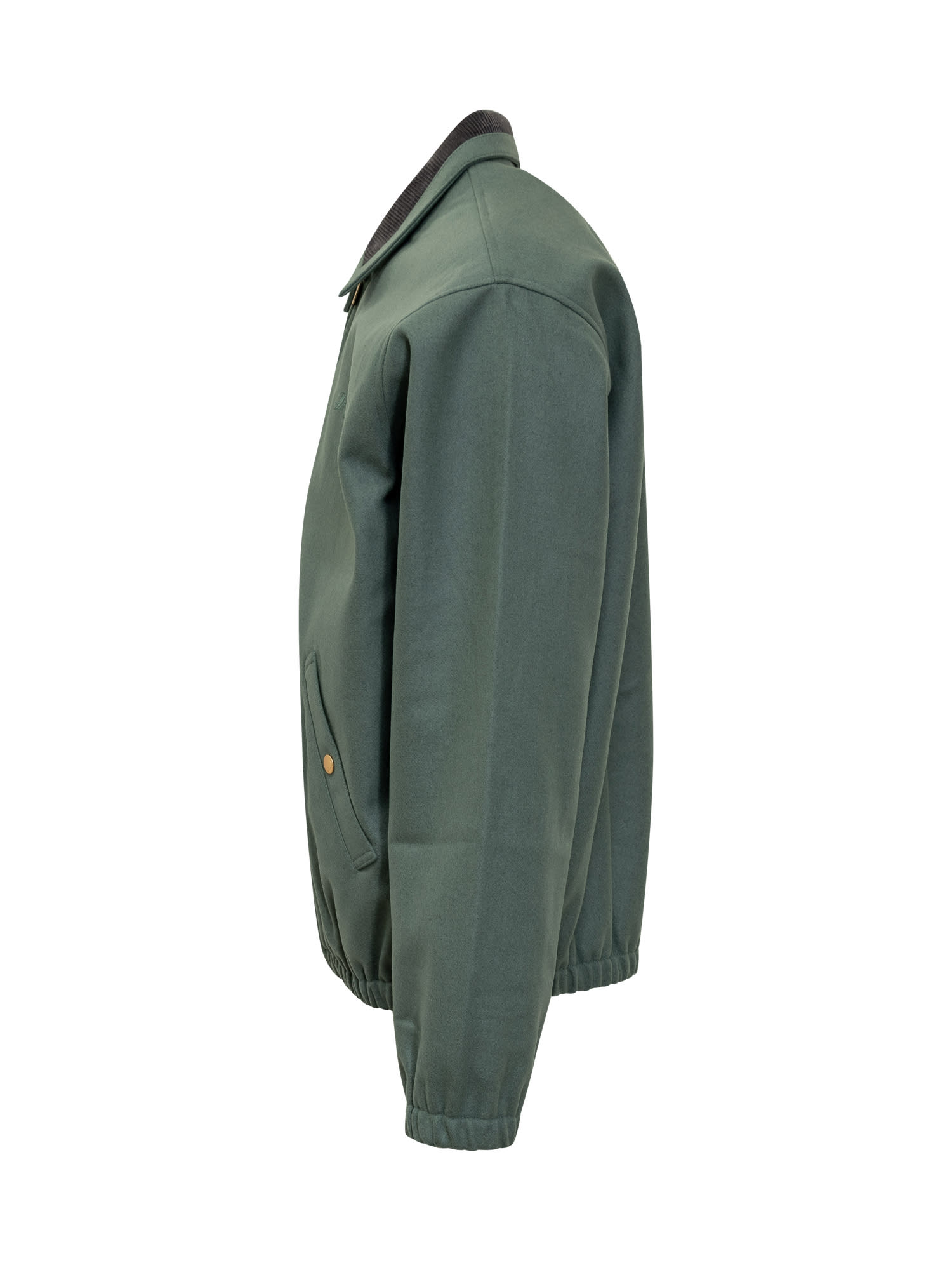 Shop Drôle De Monsieur La Veste Jacket In Water Green