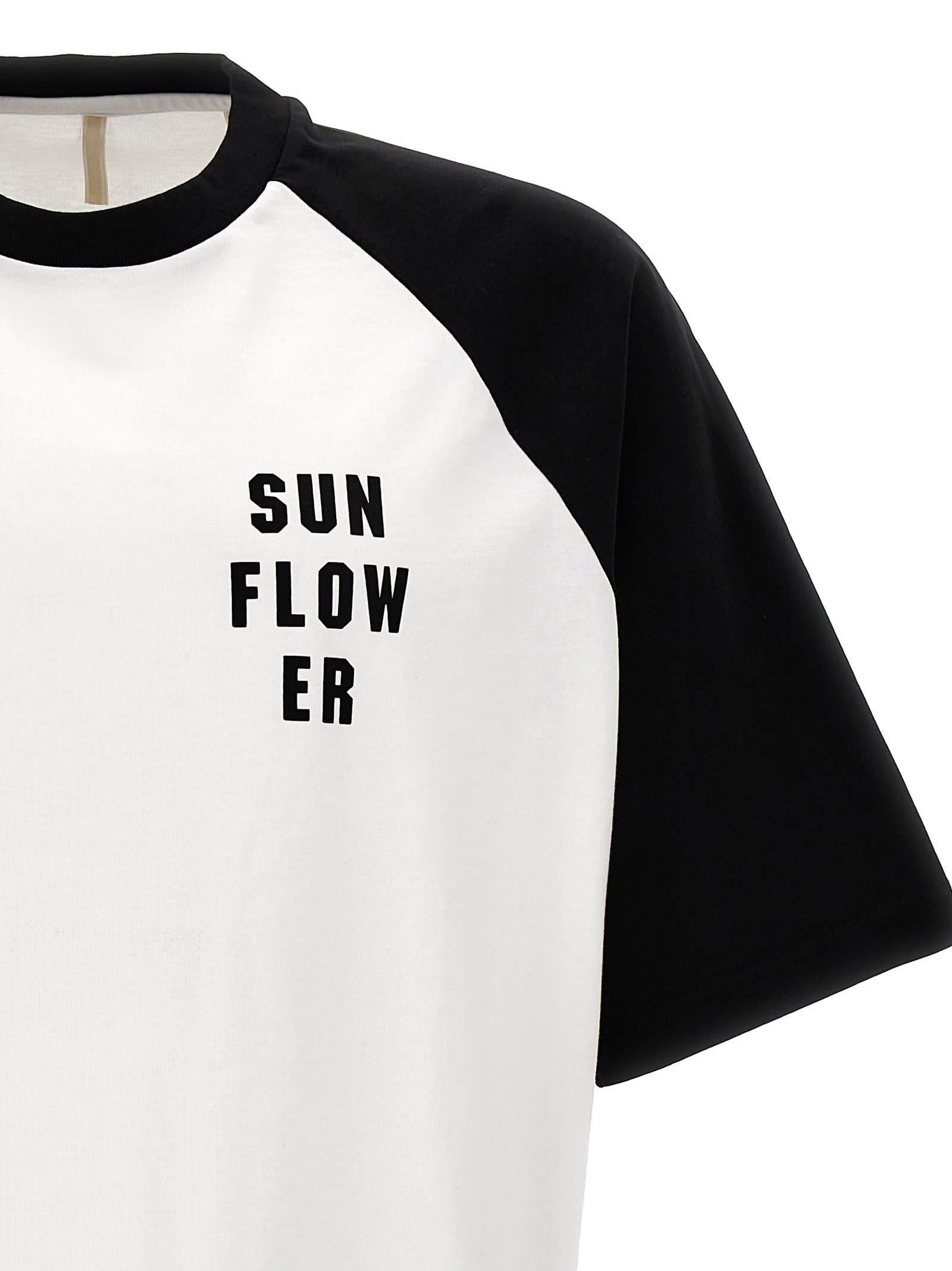 Shop Sunflower Baseball T-shirt In White/black
