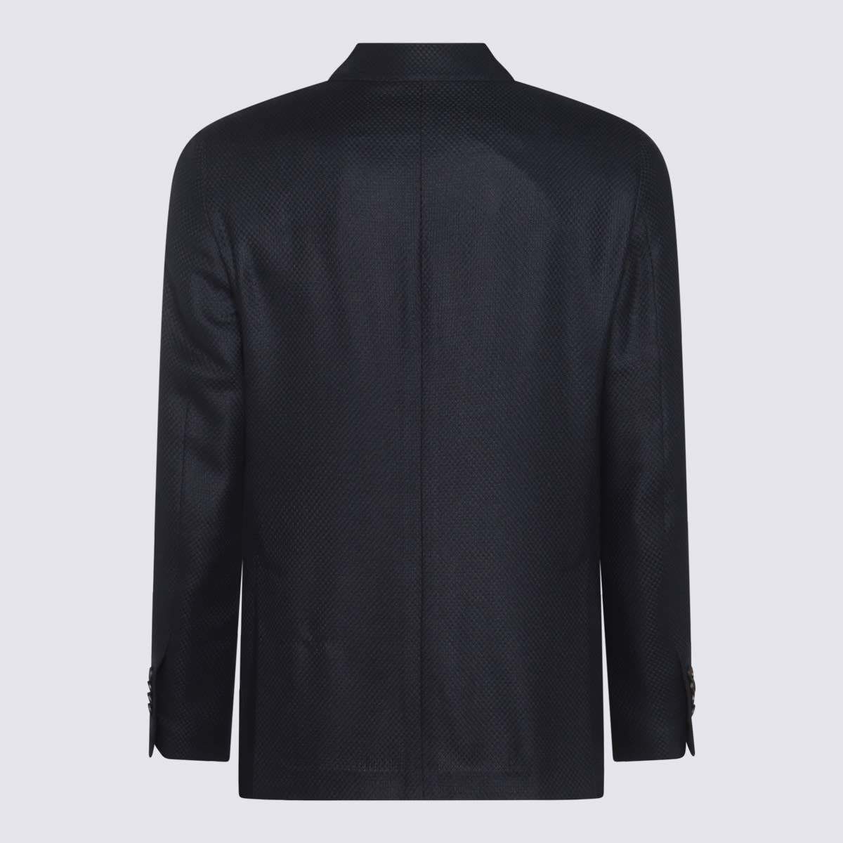 Shop Lardini Blue Wool Blazer