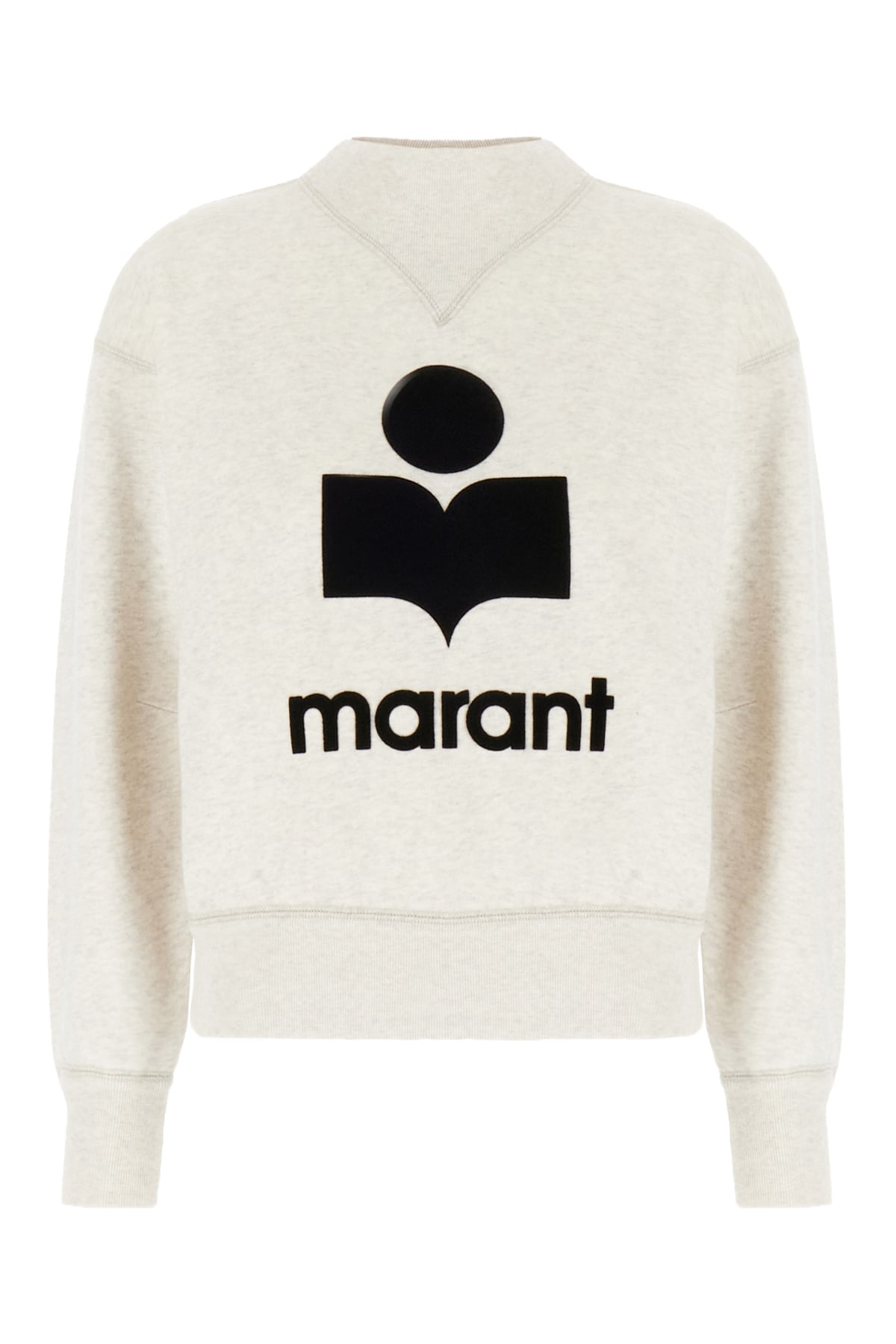 Marant Etoile Ivory Cotton Blend Sweatshirt In 23ec