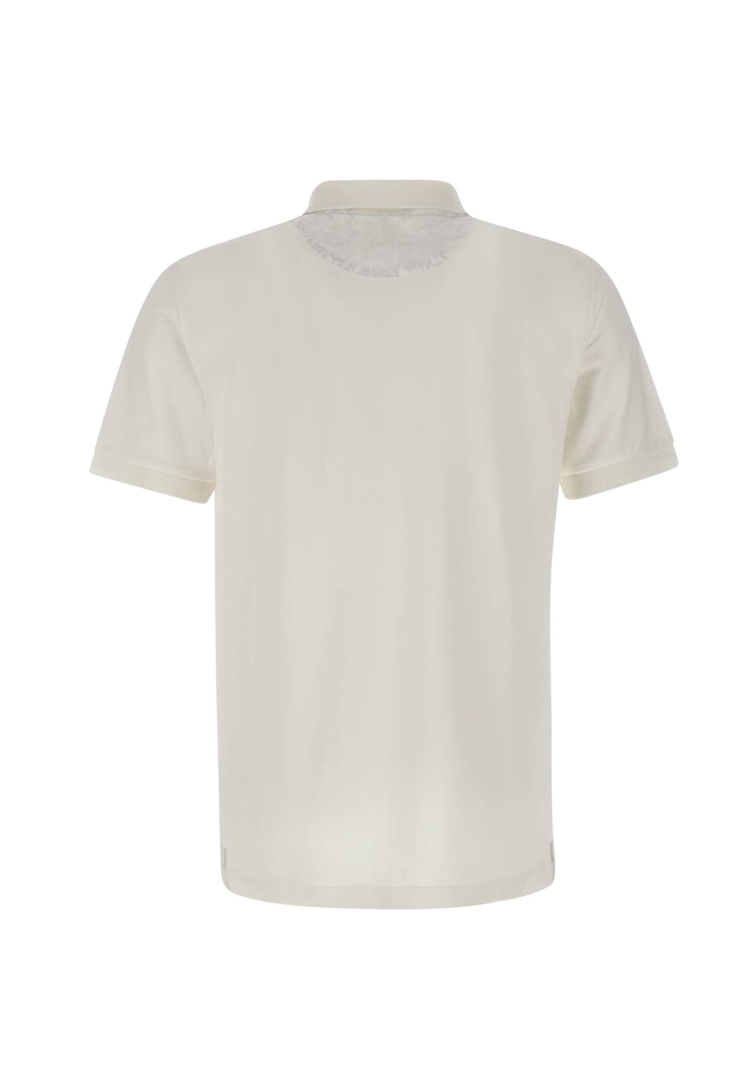 Shop Sun 68 Cold Garment Dye Polo Shirt Cotton In White