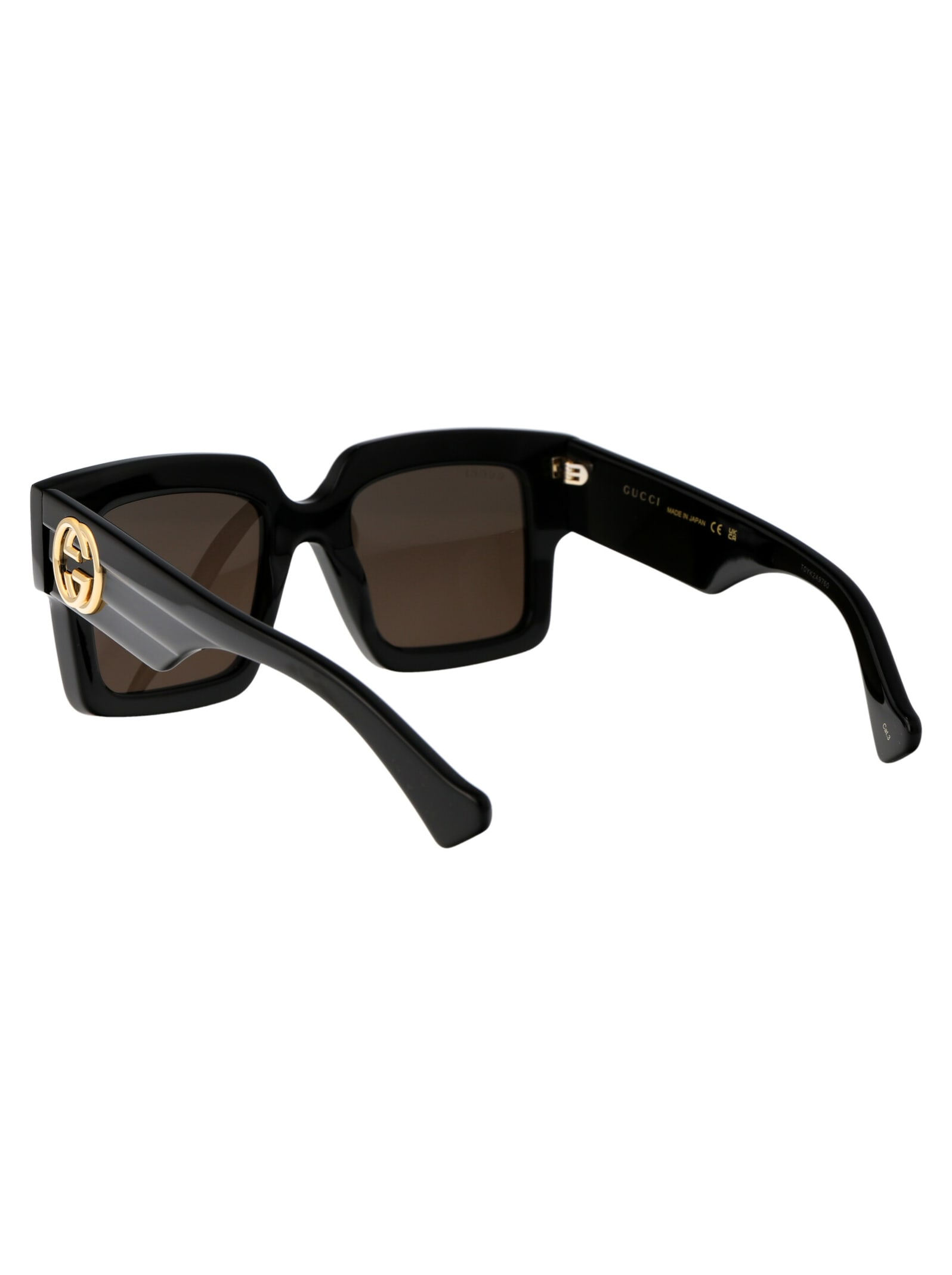 Shop Gucci Gg1307s Sunglasses In 001 Black Black Brown