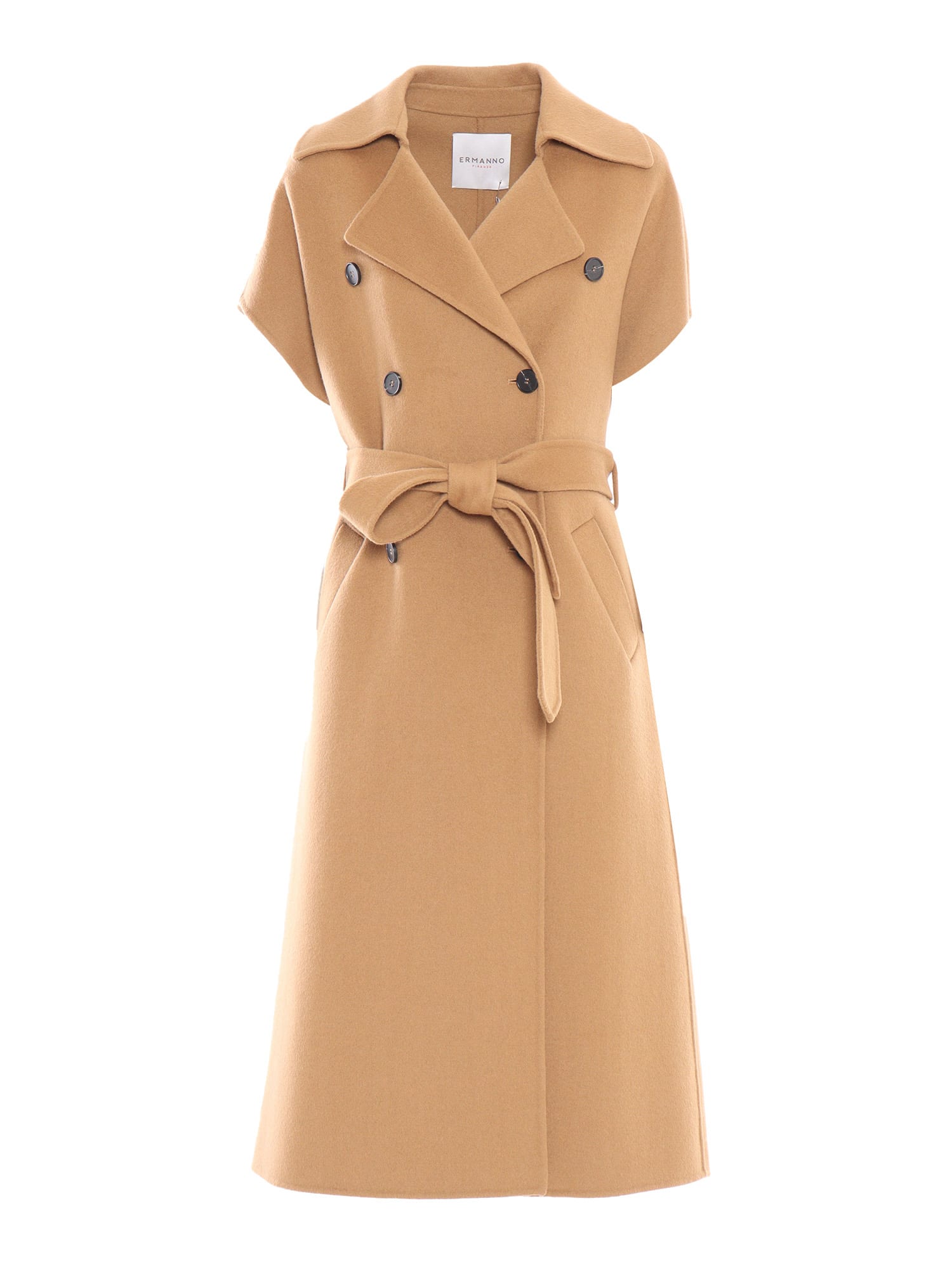 Ermanno Ermanno Scervino Easy Trench Coat In Brown