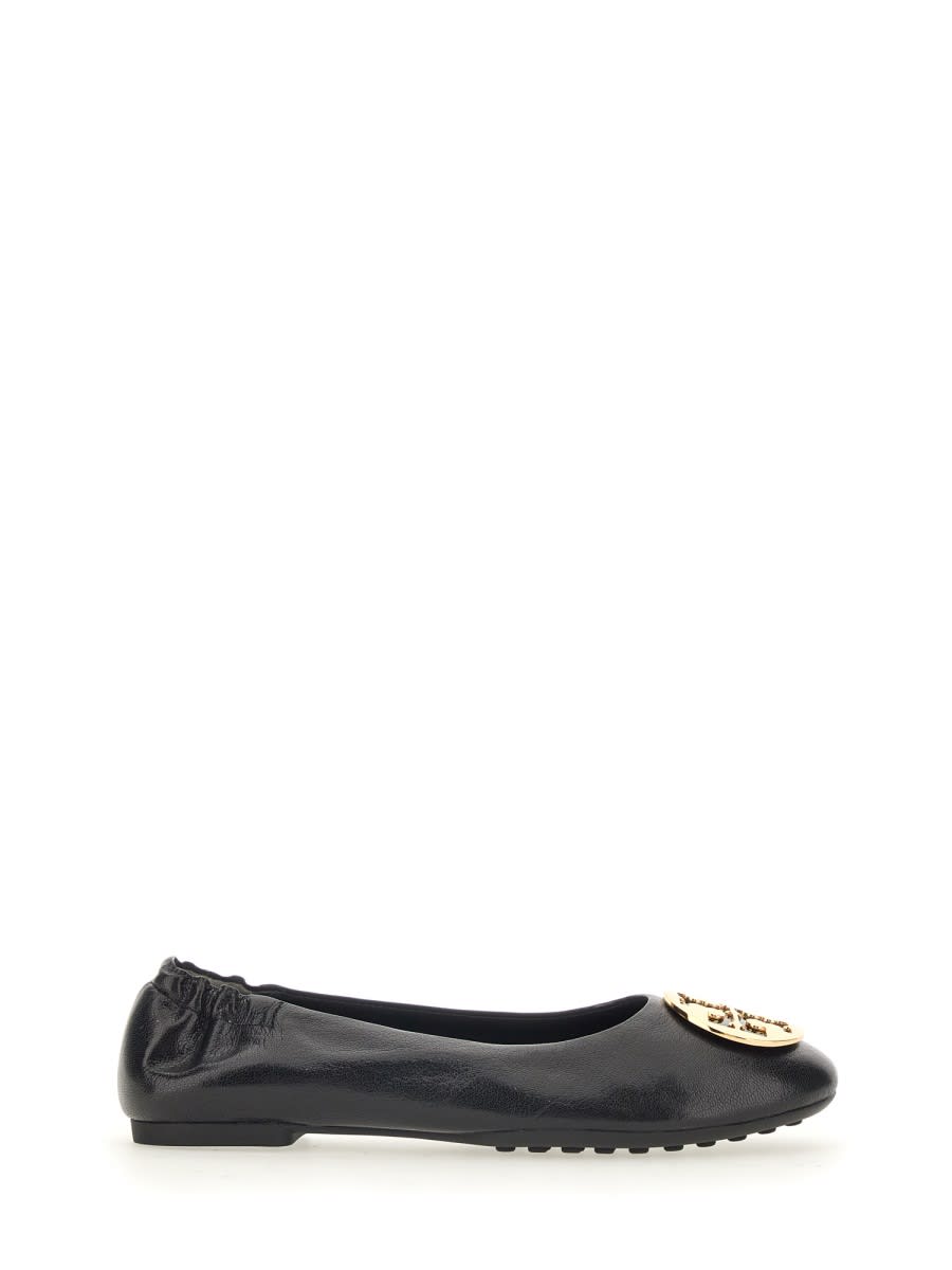 Tory Burch Claire Ballet Flat In Black