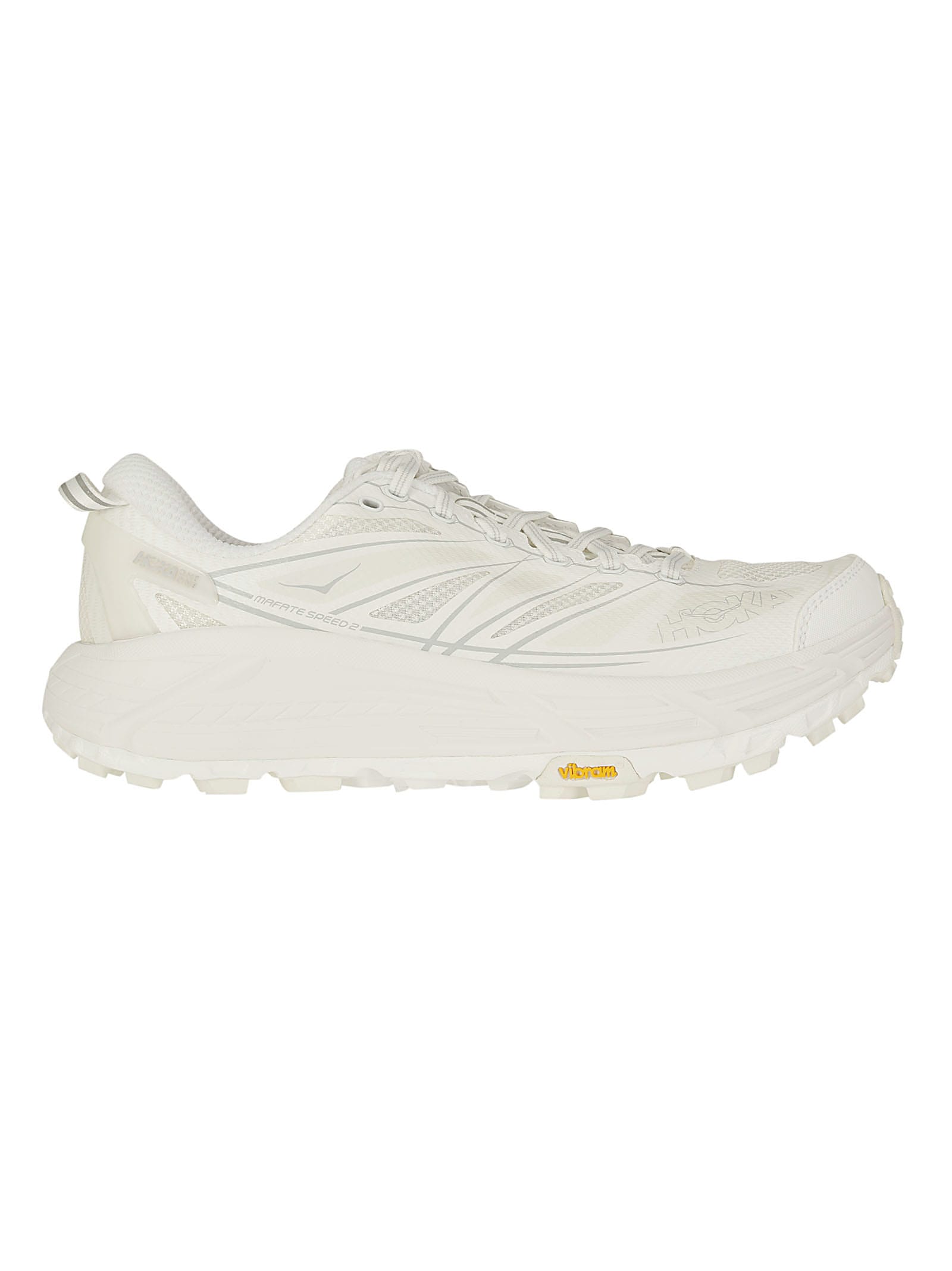 Shop Hoka U Mafate Speed 2 In White / Lunar Rock