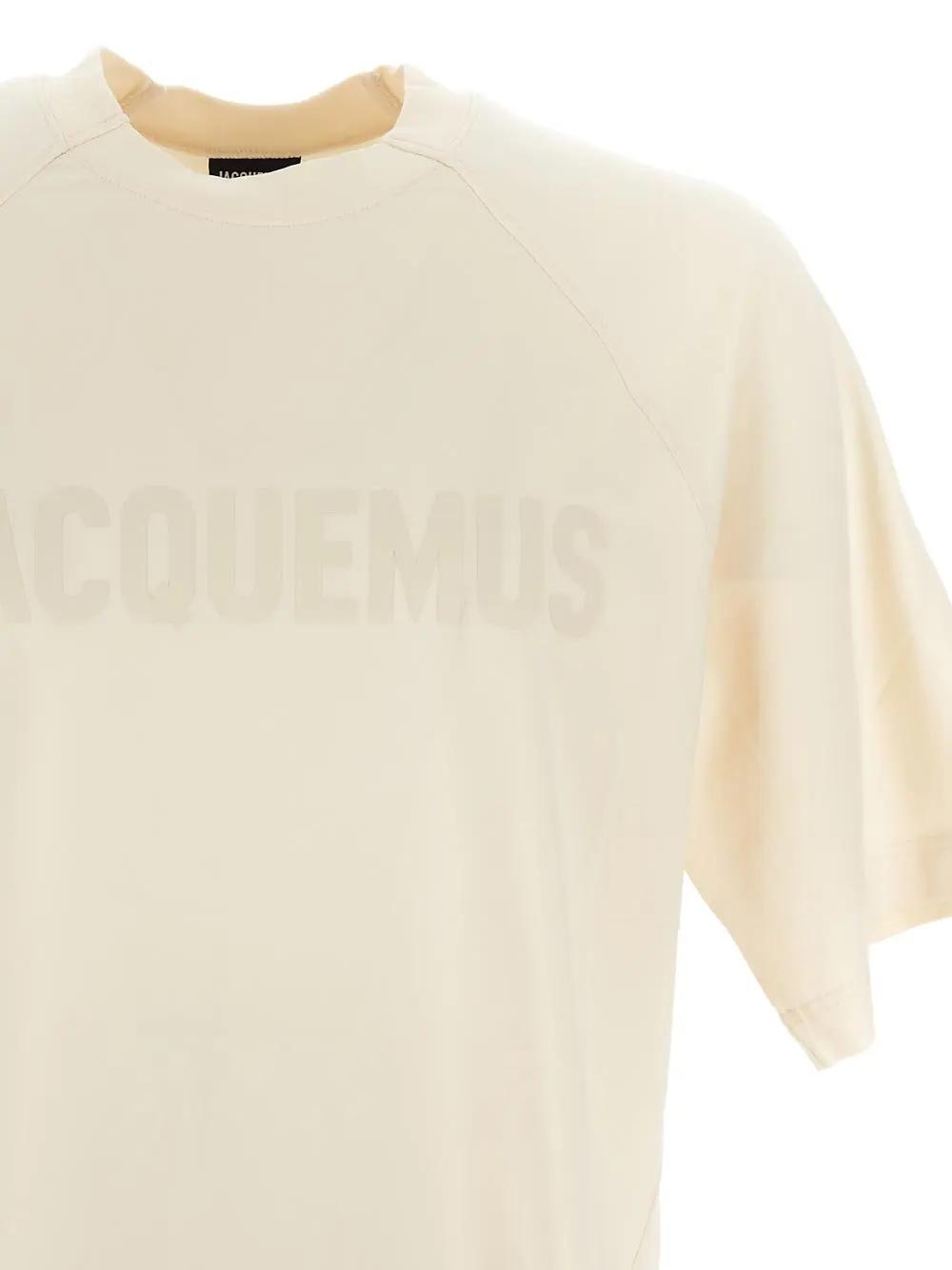 Shop Jacquemus Cotton T-shirt In Light Beige