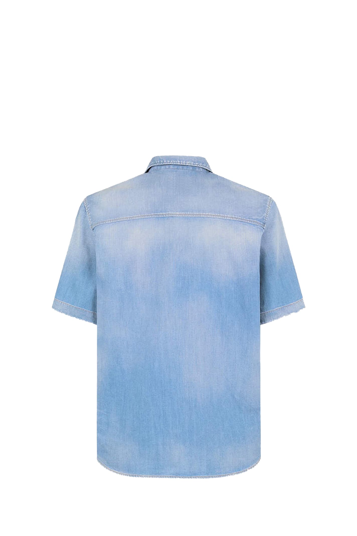 Shop Dsquared2 Shirt In Clear Blue