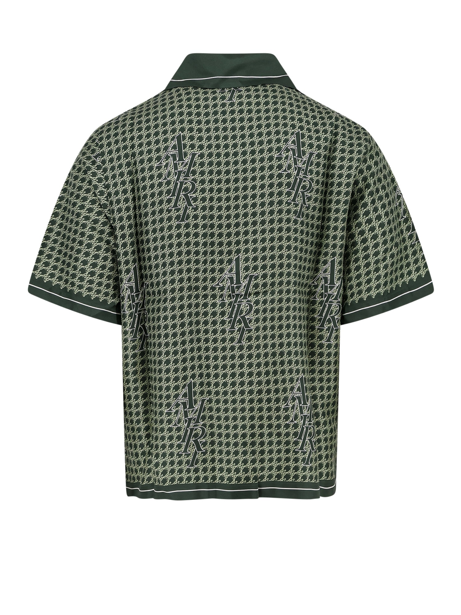 Shop Amiri Houndstooth Shirt In Green